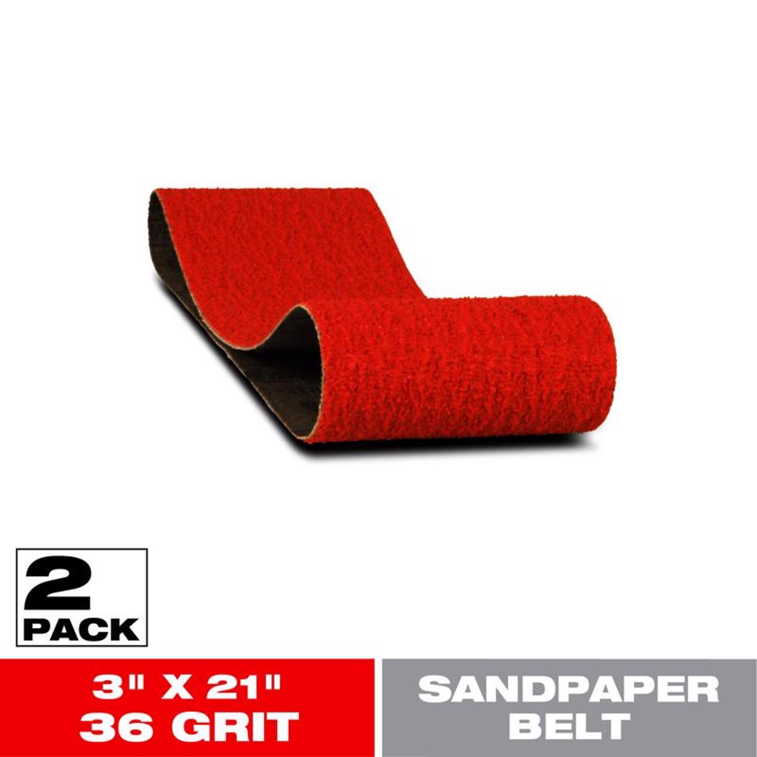 Diablo 21 in. L X 3 in. W Premium Zirconium Blend Sanding Belt 36 Grit Ultra Coarse 2 pk