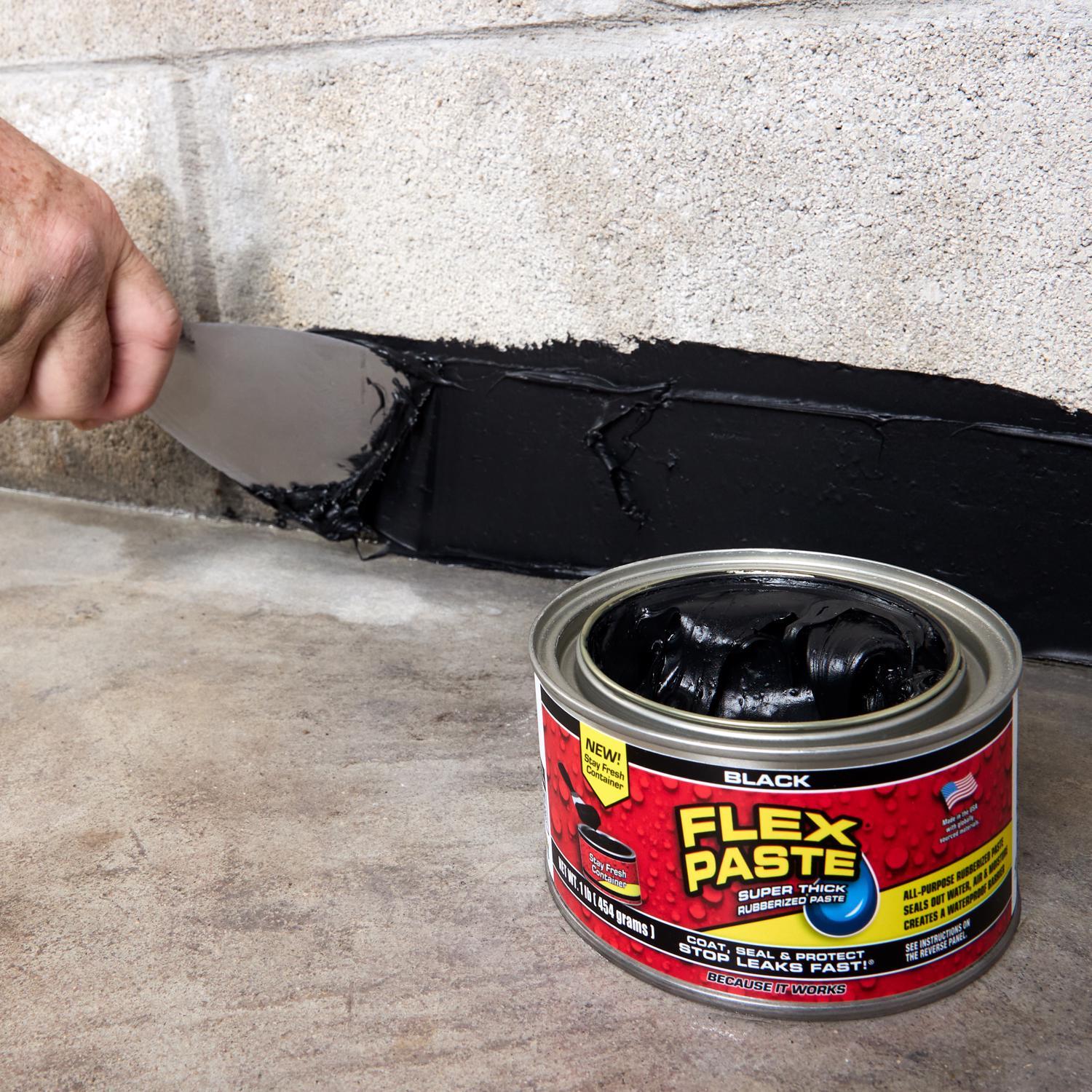 Flex Seal Family of Products Flex Paste Black Rubberized Paste 8.75 fl. oz.