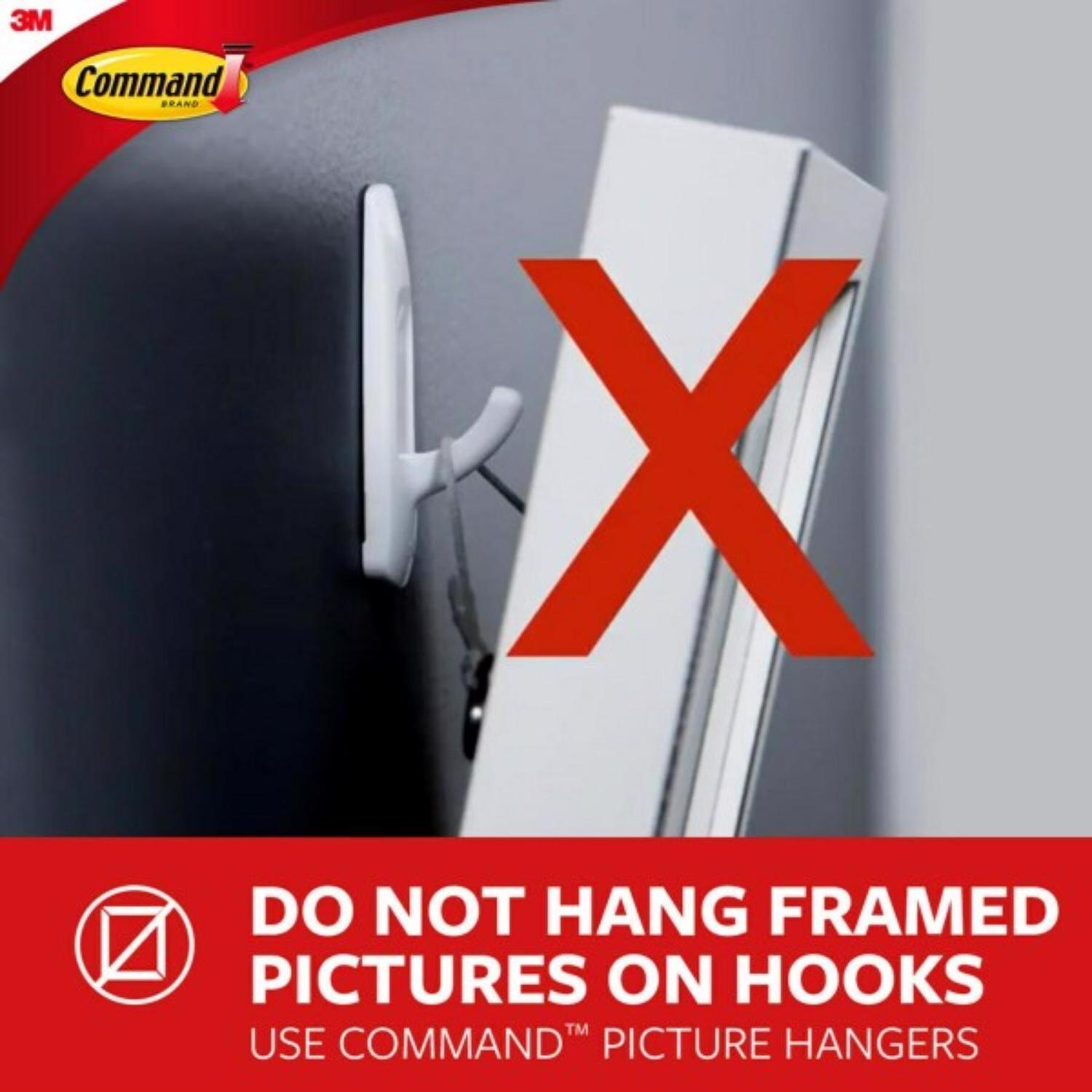 3M Command Large Plastic Designer Hooks 4.125 in. L 4 pk