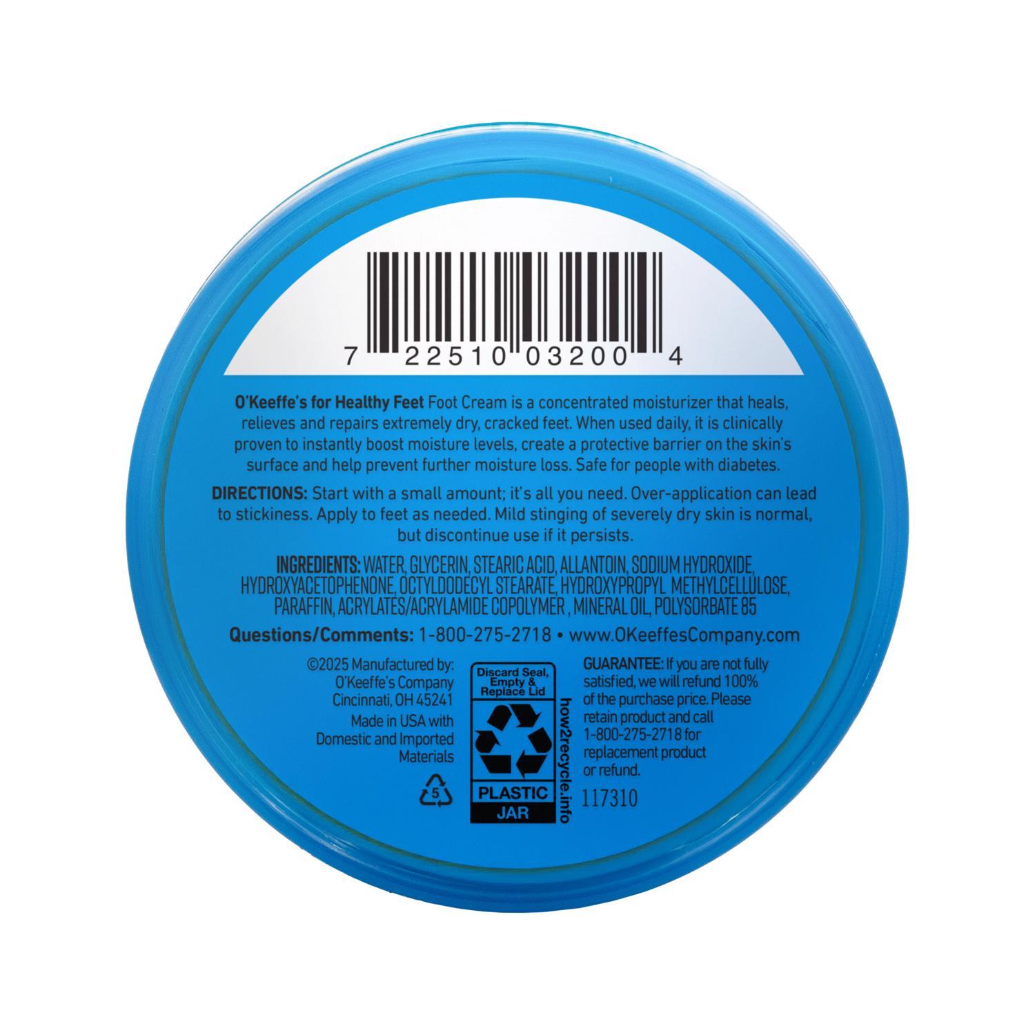 O'Keeffe's Healthy ft. No Scent ft. Repair Cream 3.2 oz 1 pk