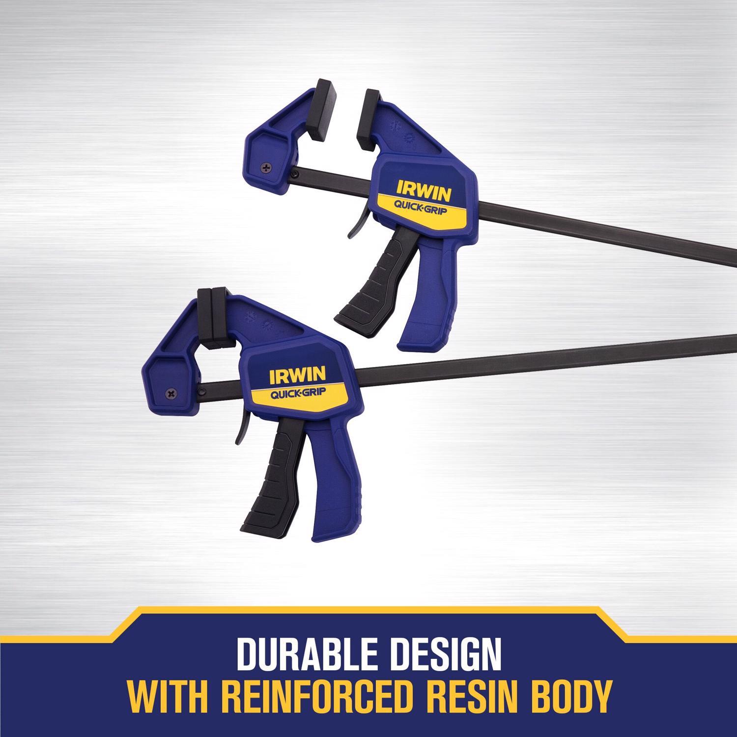 Irwin Quick-Grip 12 in. X 2-7/16 in. D Bar Clamp 100 lb 2 pc