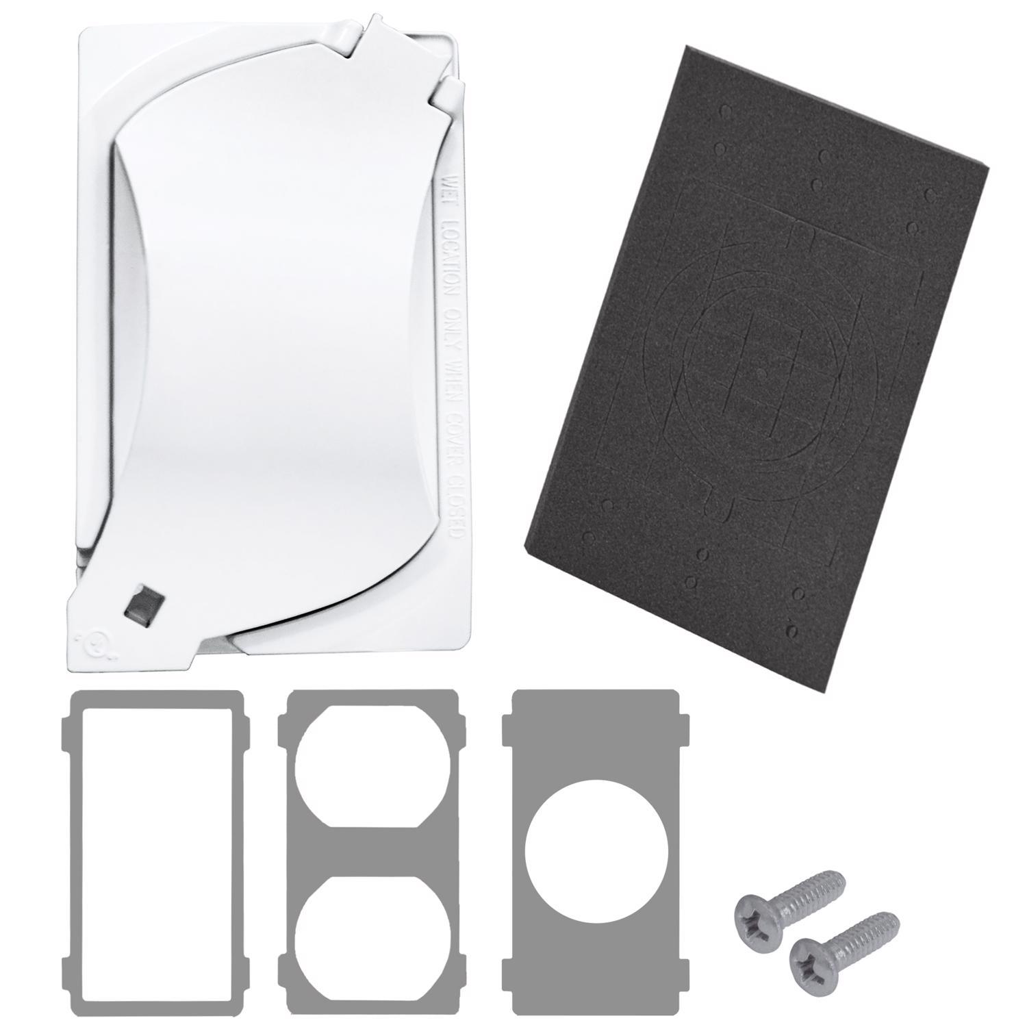Sigma Engineered Solutions Rectangle Die-Cast Metal 1 gang 4.57 in. H X 2.81 in. W Universal Cover