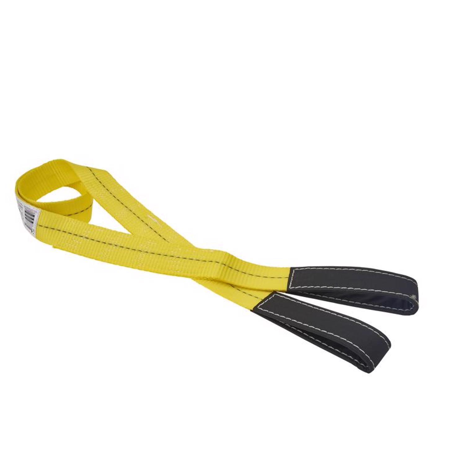 Keeper 2 in. W X 6 ft. L Black/Yellow Lifting Sling 6200 lb 1 pk