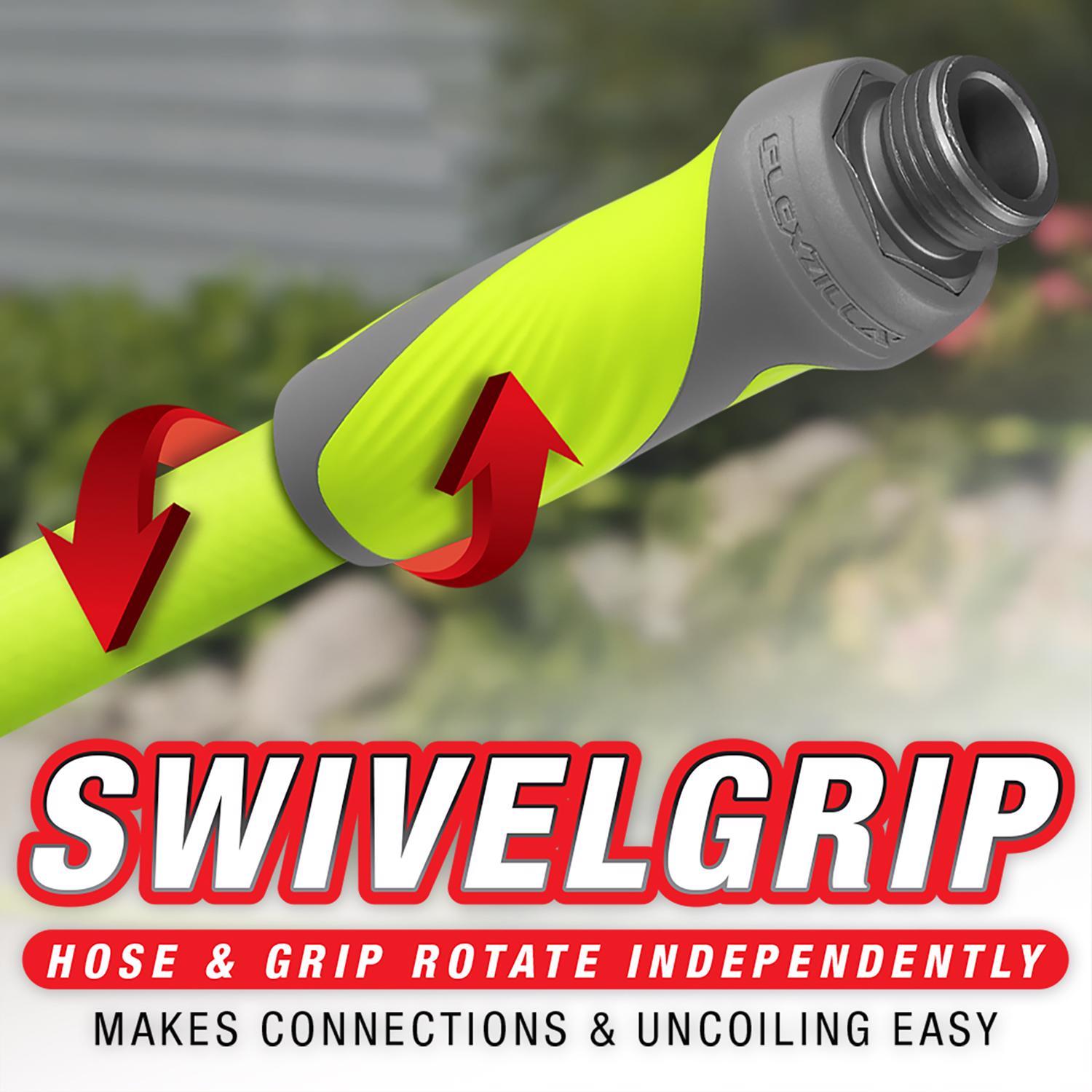 Legacy Flexzilla SwivelGrip 5/8 in. D X 100 ft. L Heavy Duty Premium Grade Garden Hose