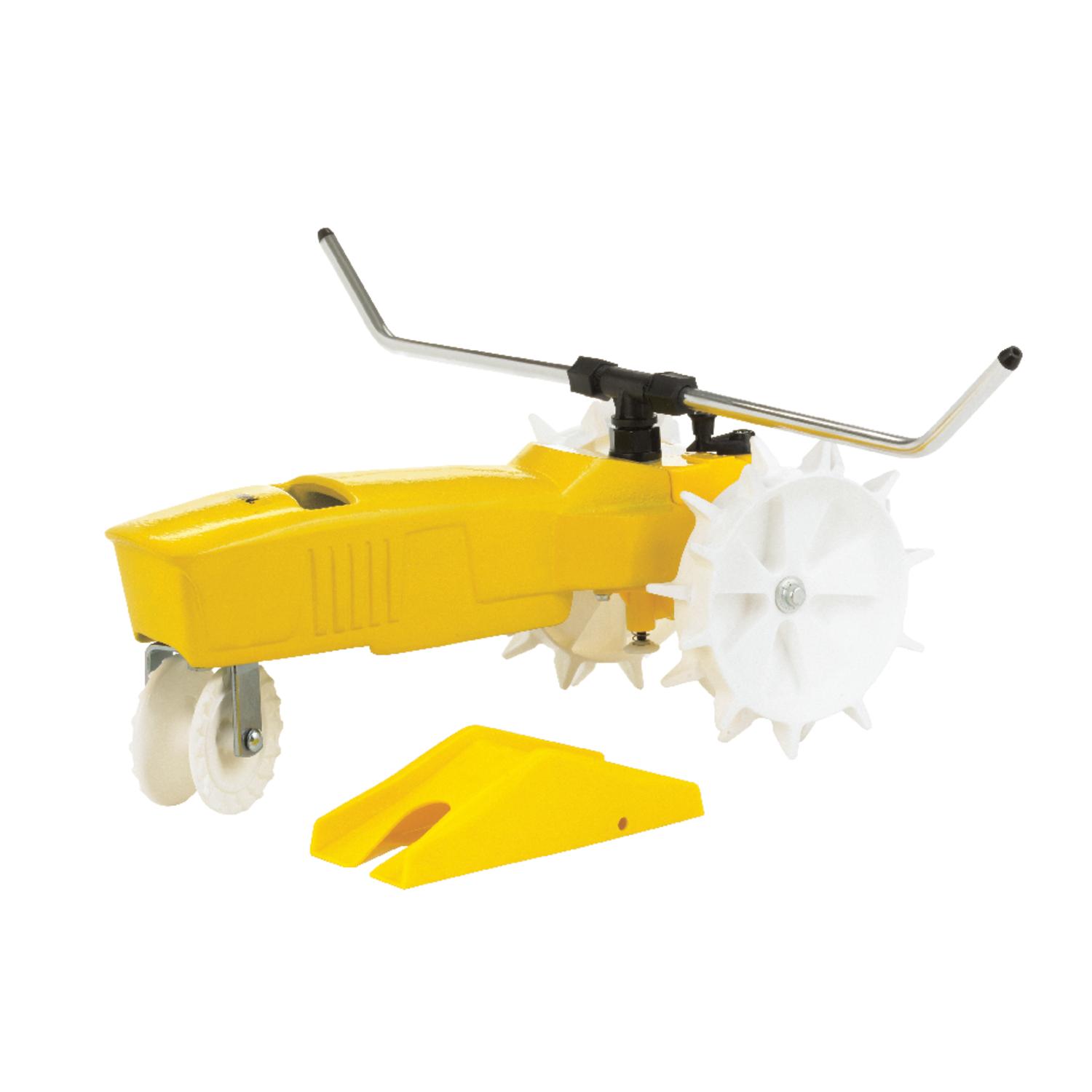 Nelson Rain Train Cast Iron Wheeled Base Traveling Sprinkler 13500 sq ft 1 pk