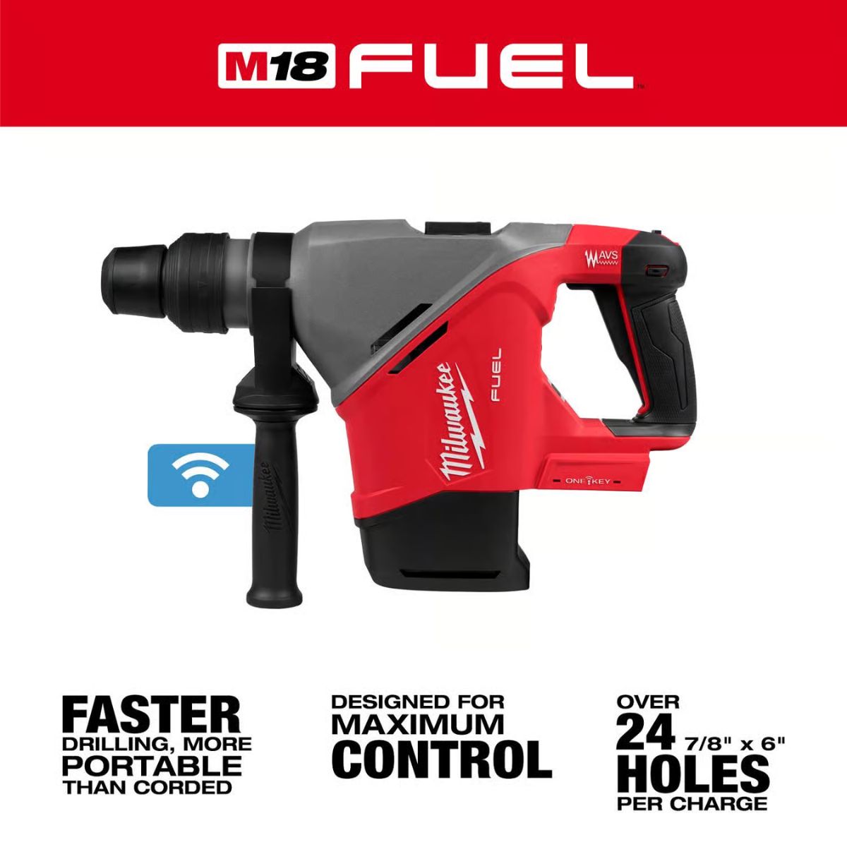 Milwaukee 18V Cordless SDS-Max Rotary Hammer Drill Tool Only