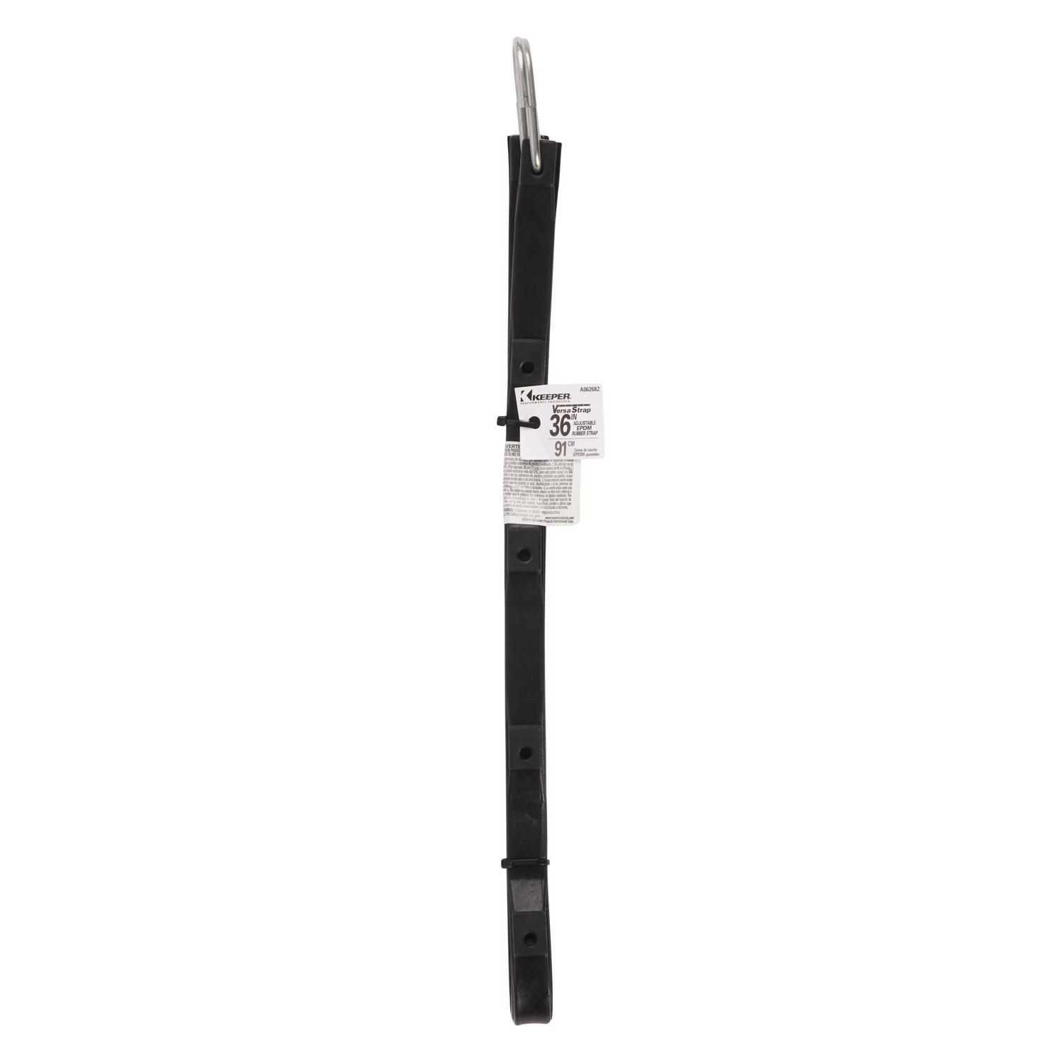 Keeper Black Versa Strap 36 in. L X 8 in. 1 pk