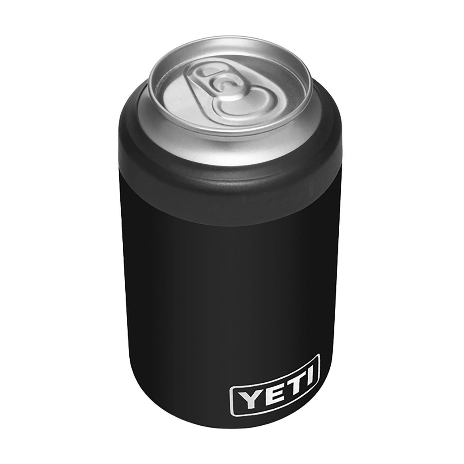 YETI Rambler 12 oz Colster Black BPA Free Can Insulator
