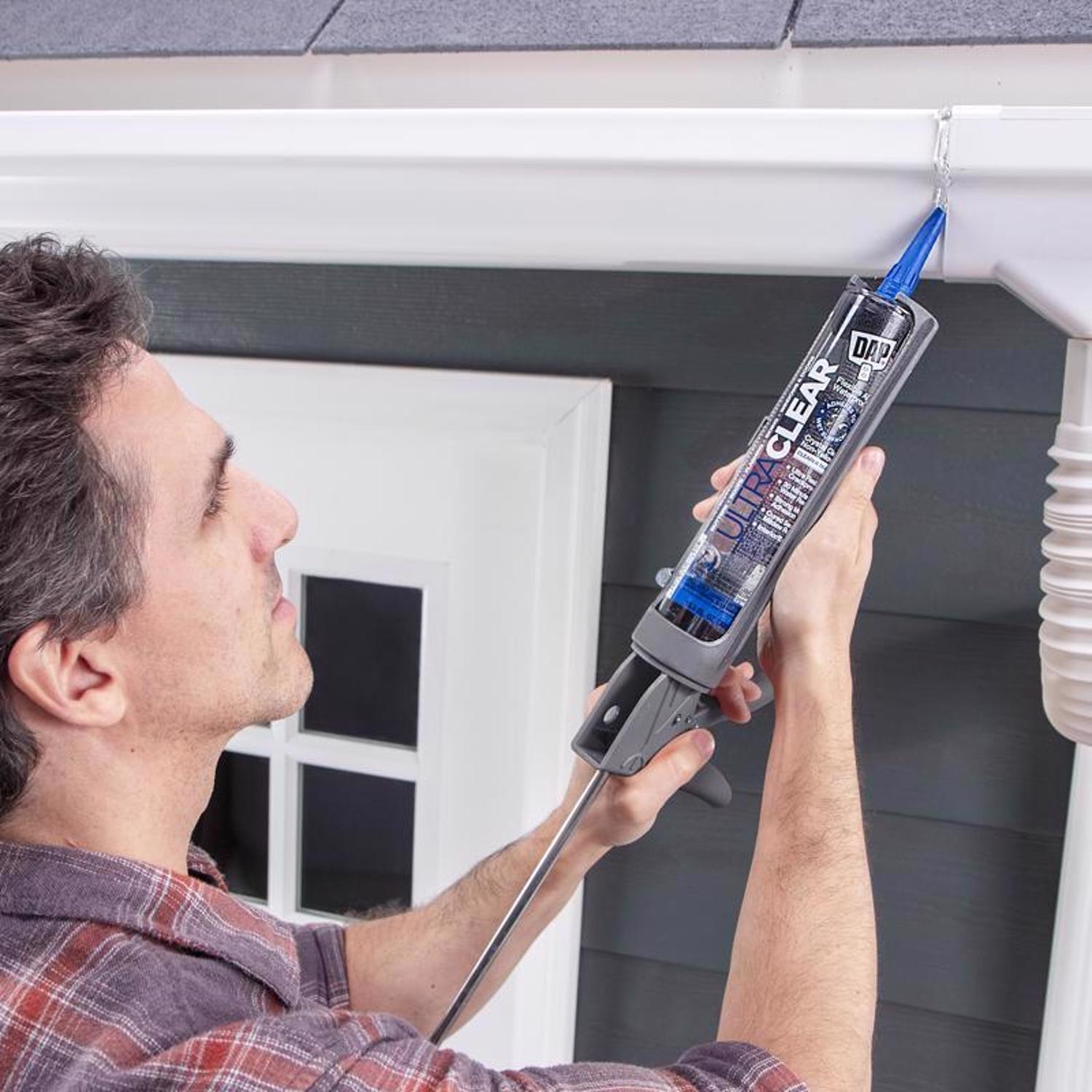 DAP Ultra Clear Clear Synthetic Rubber All Purpose Waterproof Sealant 10.1 oz