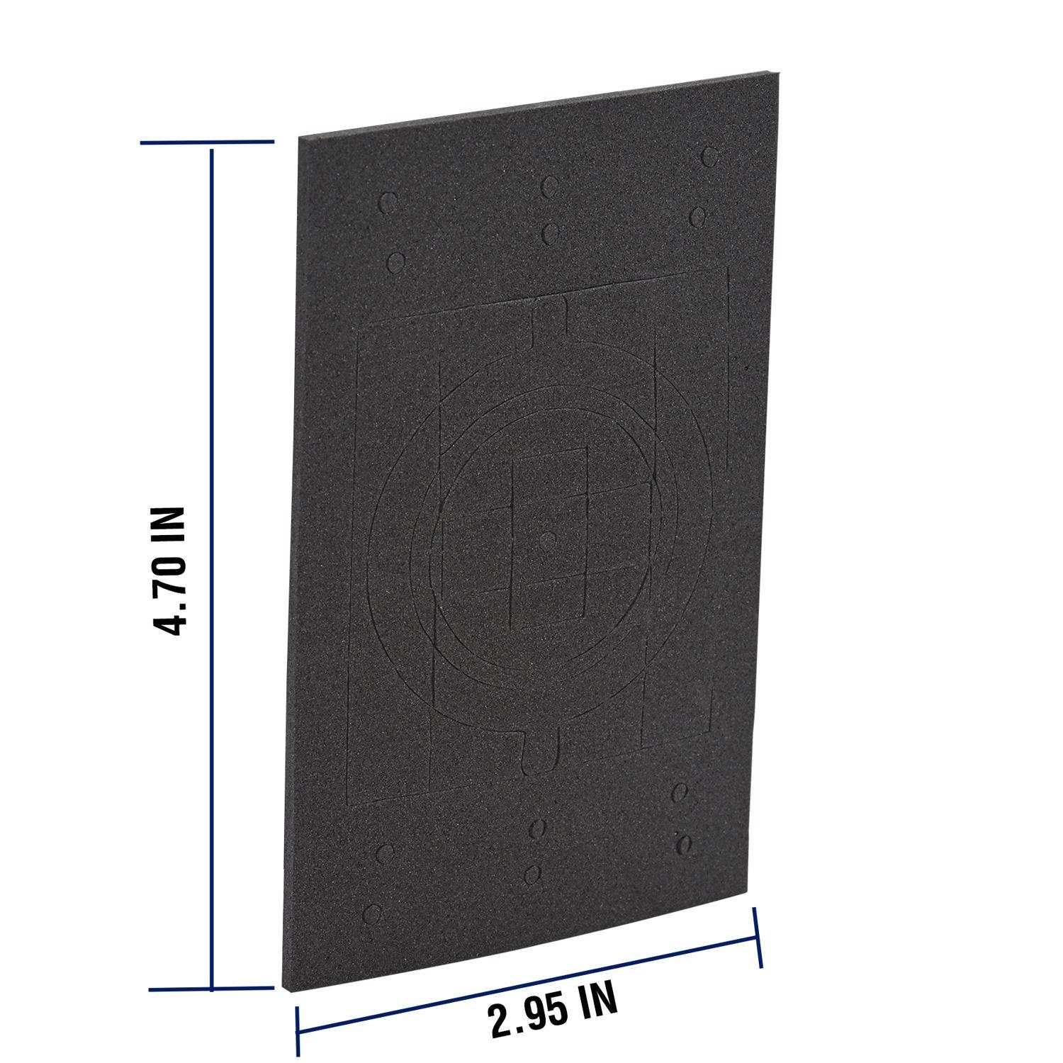 Sigma Engineered Solutions Rectangle Cross Linked Polyethylene Foam 1 gang 4.75 in. H X 3 in. W Repl