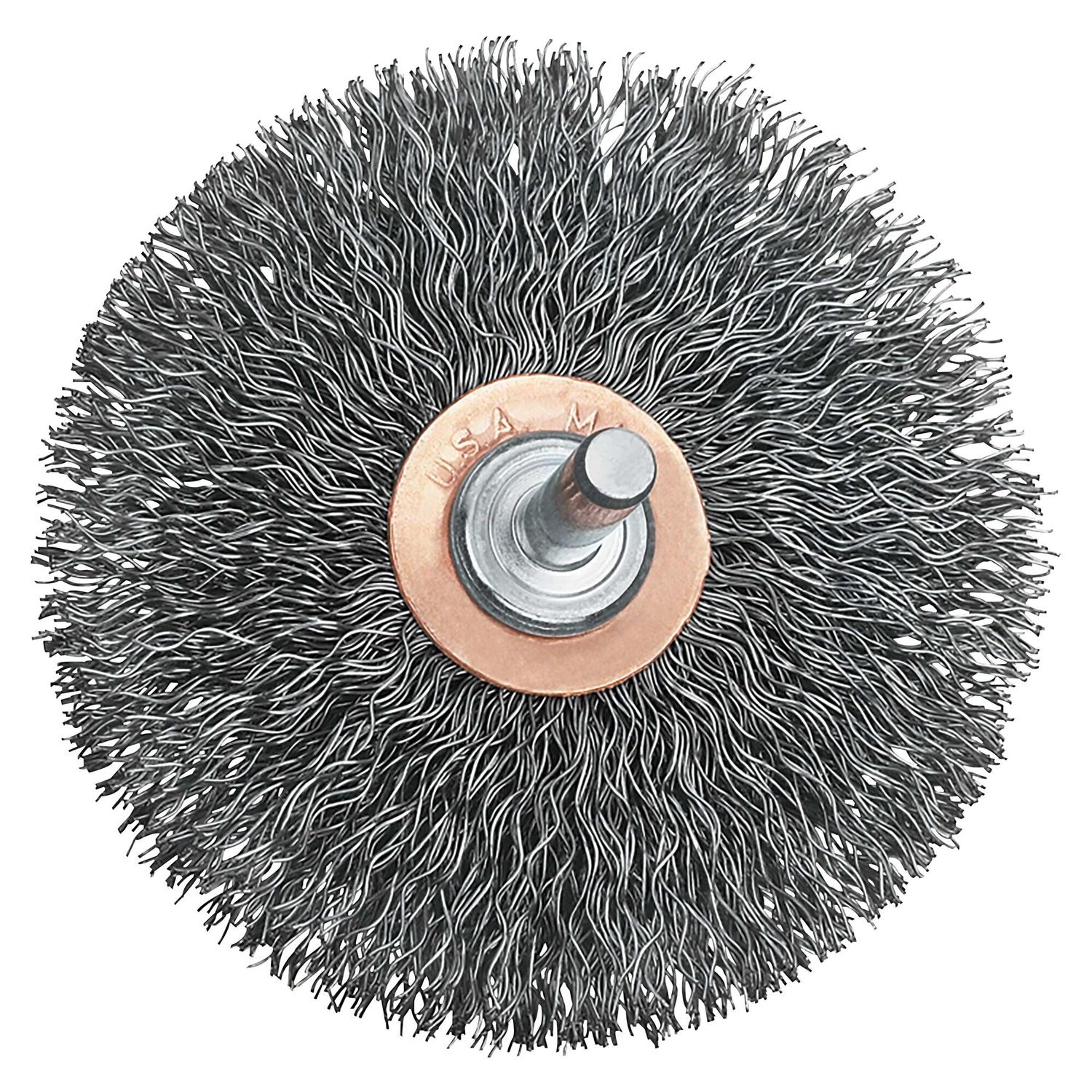 DeWalt 3 in. Fine Crimped Wire Wheel Brush Carbon Steel 20000 rpm 1 pc