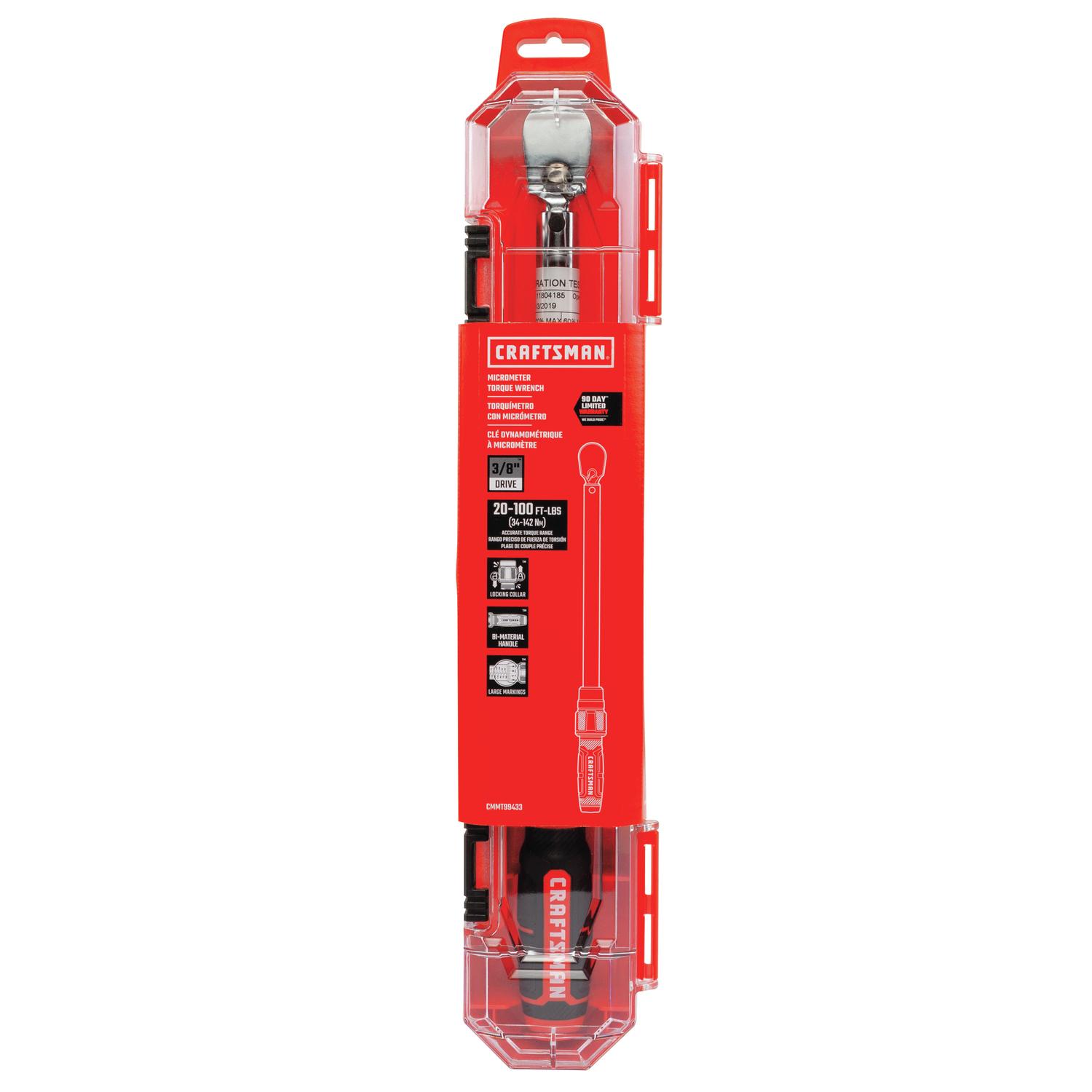 CRAFTSMAN 3/8 in. Micrometer Torque Wrench 1 pc