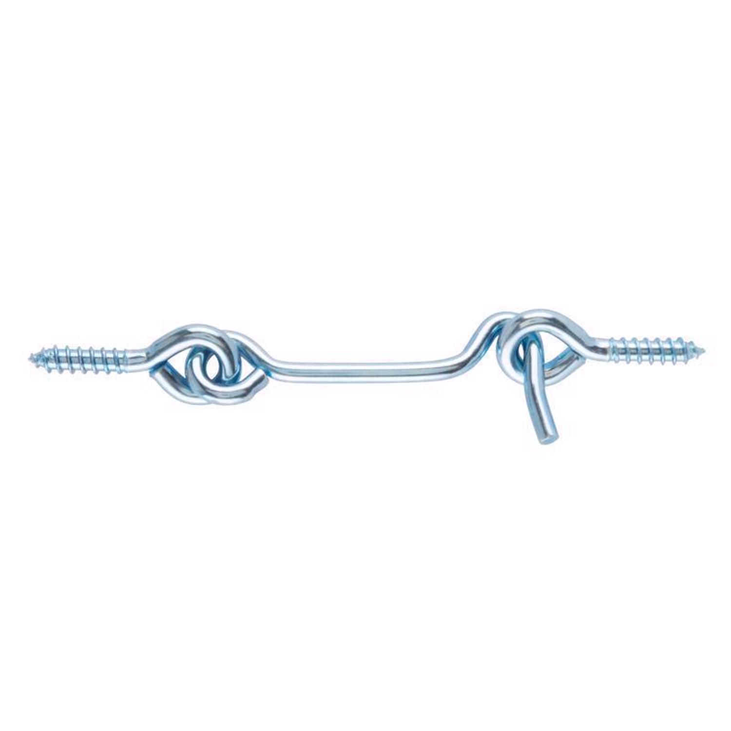 Ace Small Zinc-Plated Silver Steel 0.8175 in. L Hook and Eye 2 pk