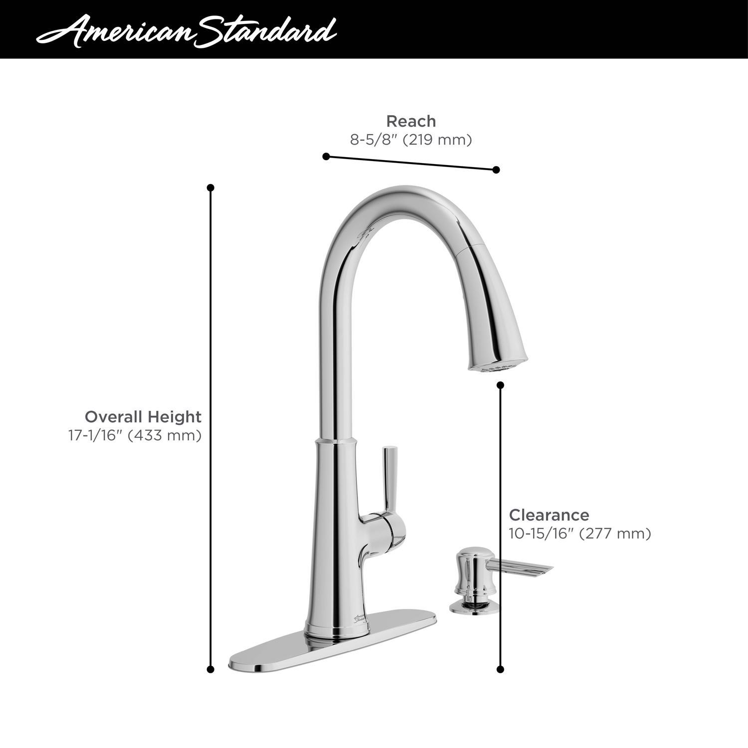 American Standard Maven One Handle Chrome Pull-Down Kitchen Faucet
