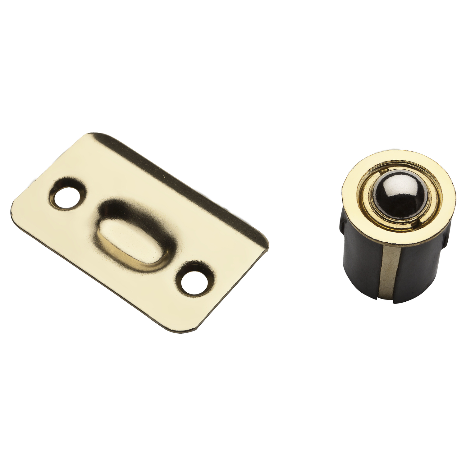 National Hardware Polished Brass Steel Drive-In Ball Catch 1 pk