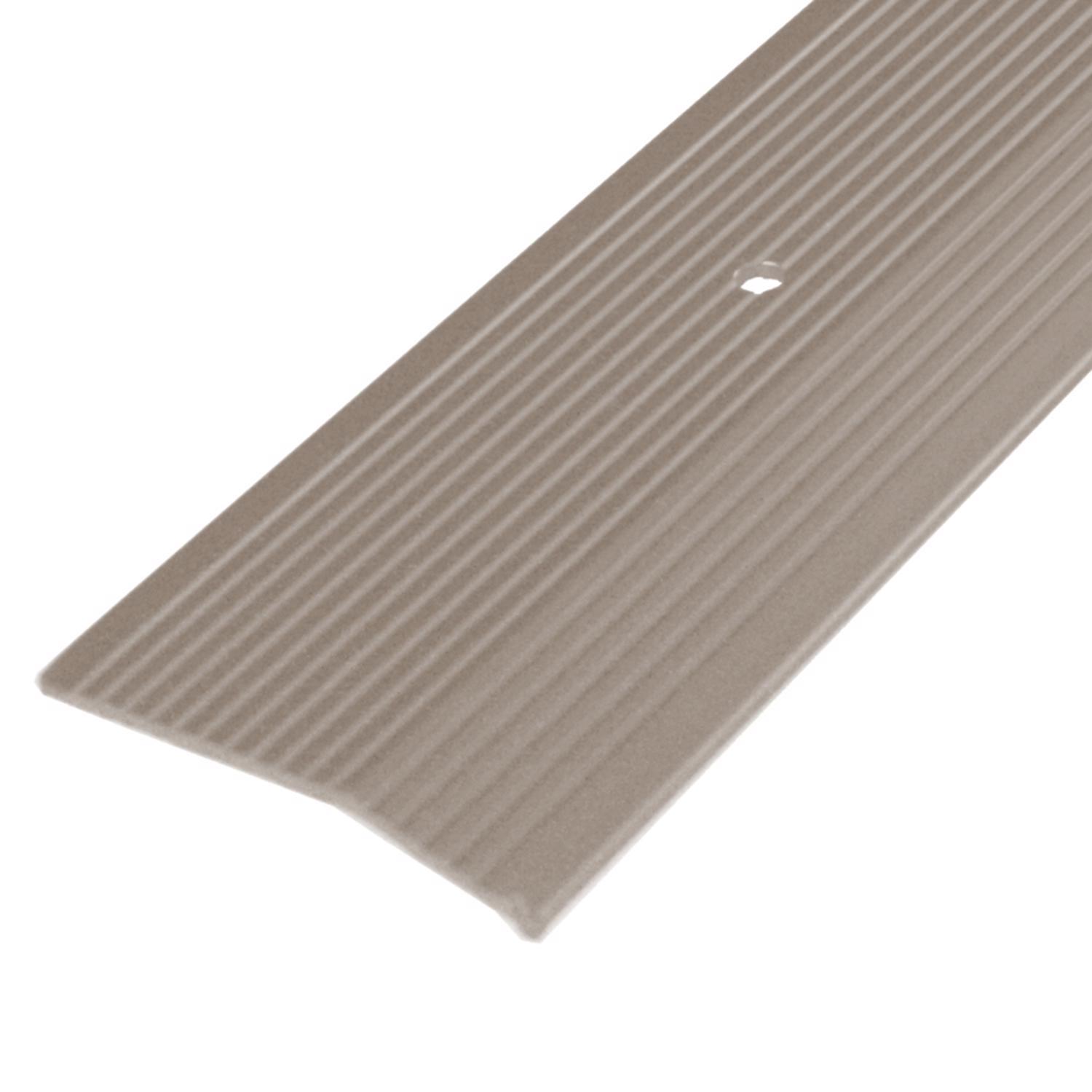 M-D Building Products 0.375 in. H X 2 in. W X 36 in. L Prefinished Pewter Aluminum Carpet Trim