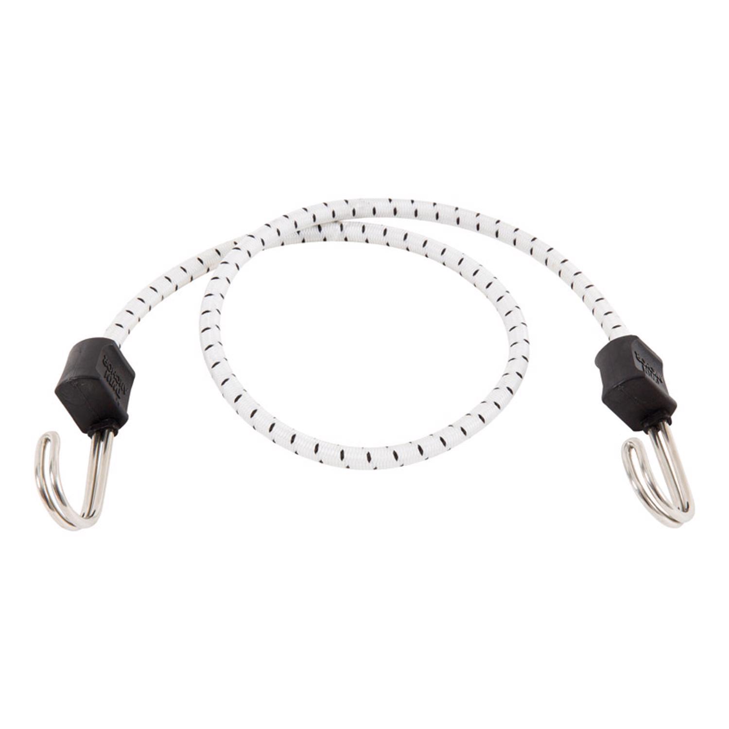 Keeper Black/White Bungee Cord 32 in. L X 0.315 in. 1 pk