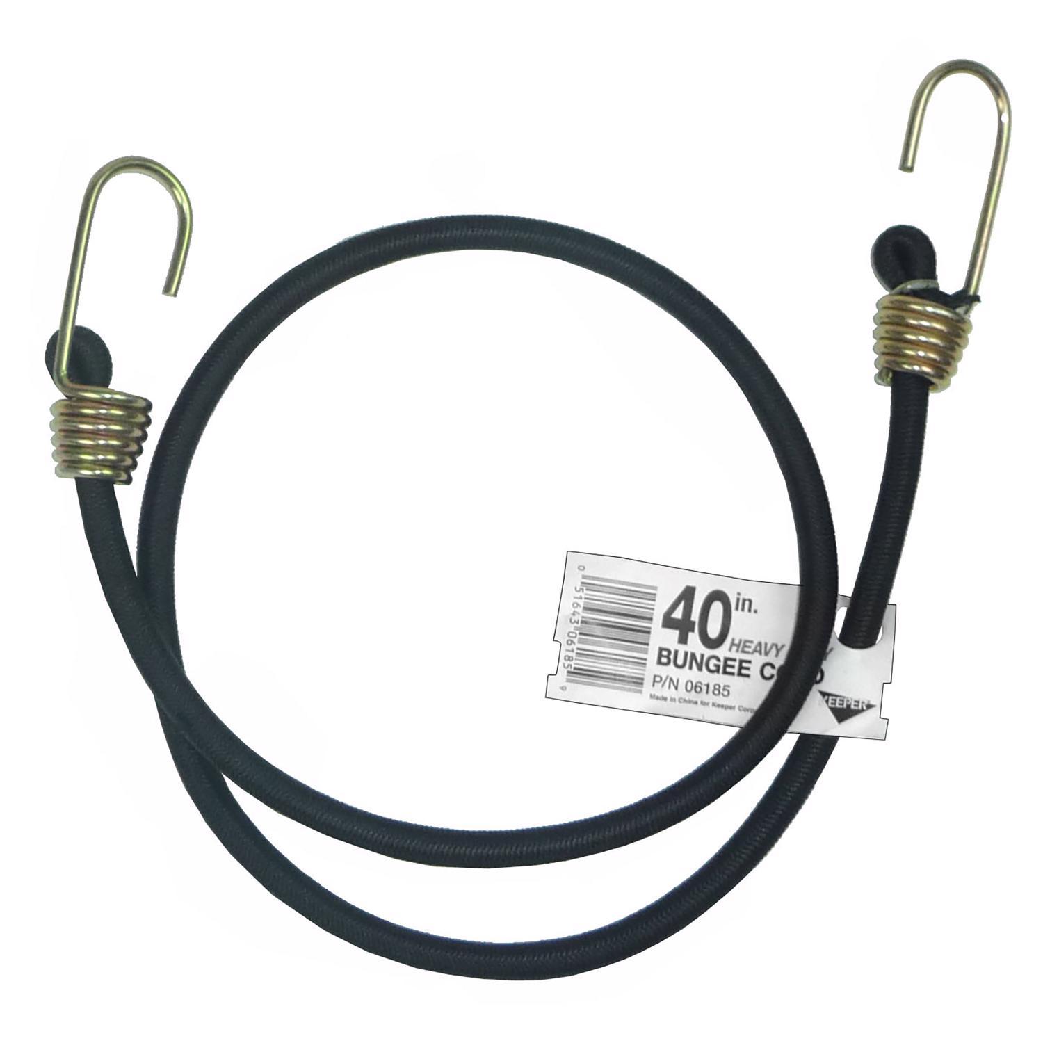 Keeper Black Bungee Cord 40 in. L X 0.374 in. 1 pk