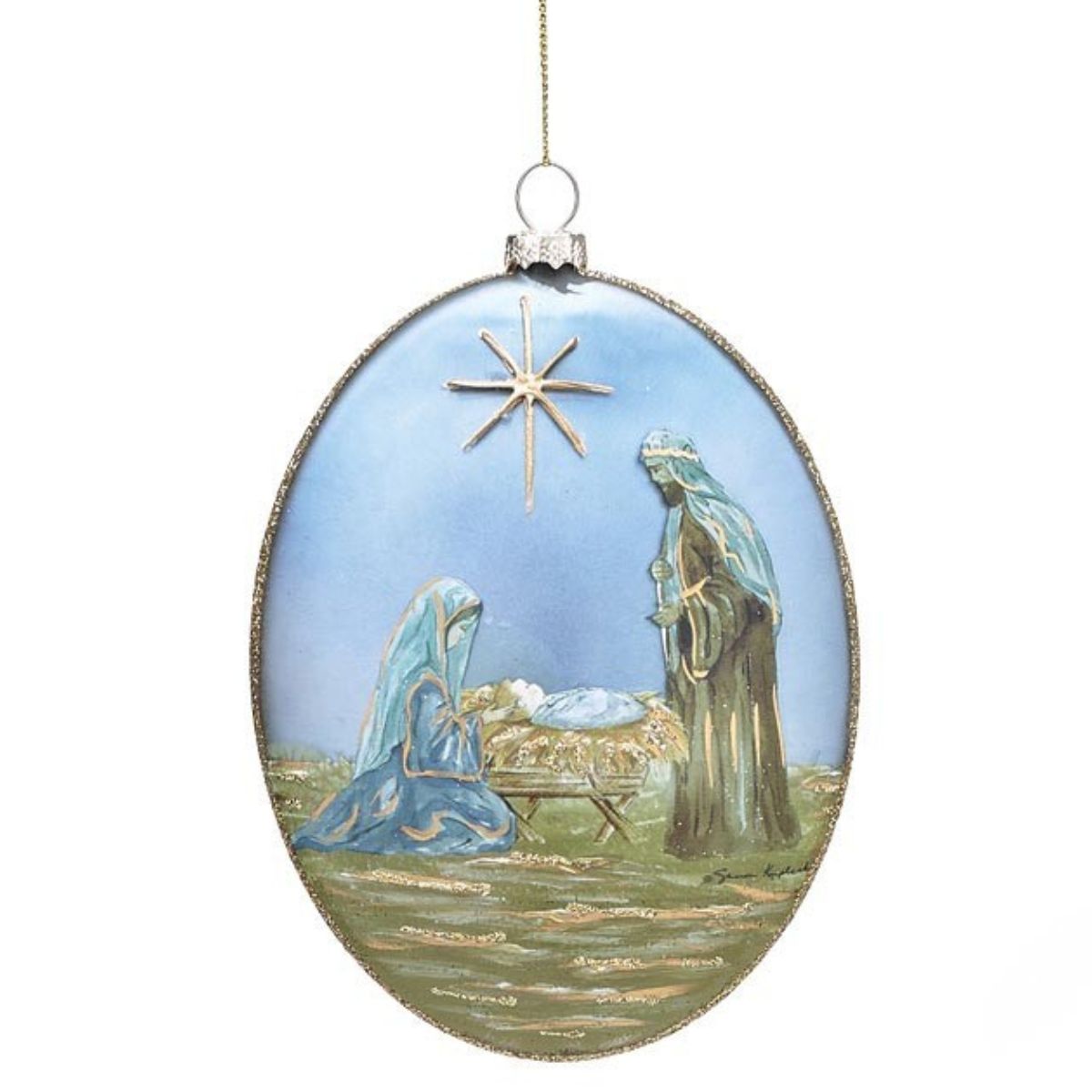 Burton and Burton Ornament Star Above Holy Family