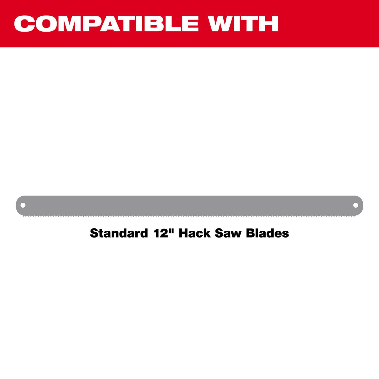 Milwaukee 12 in. Bi-Metal Hacksaw Red 1 pc