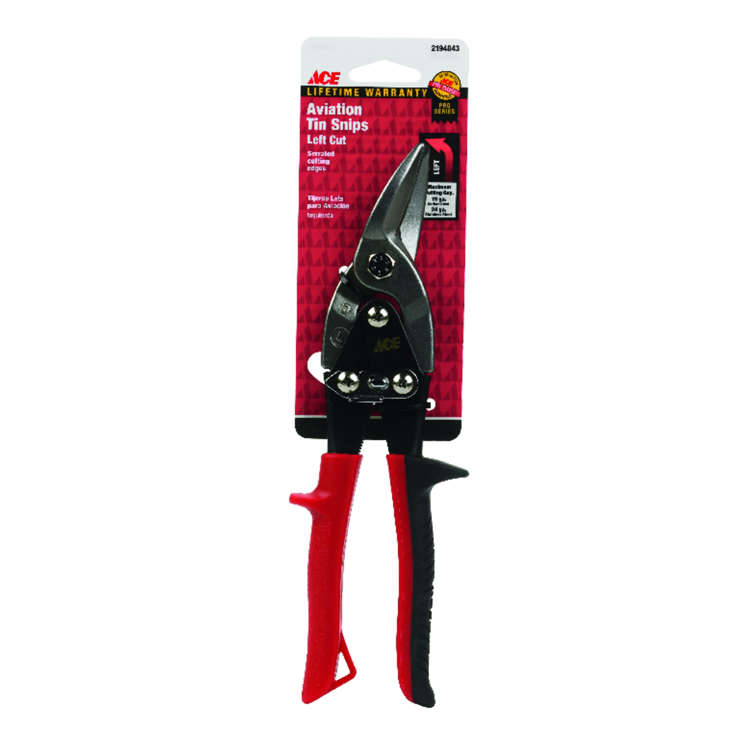 Ace 10 in. Drop Forged Steel Style Aviation Snips 19 Ga.