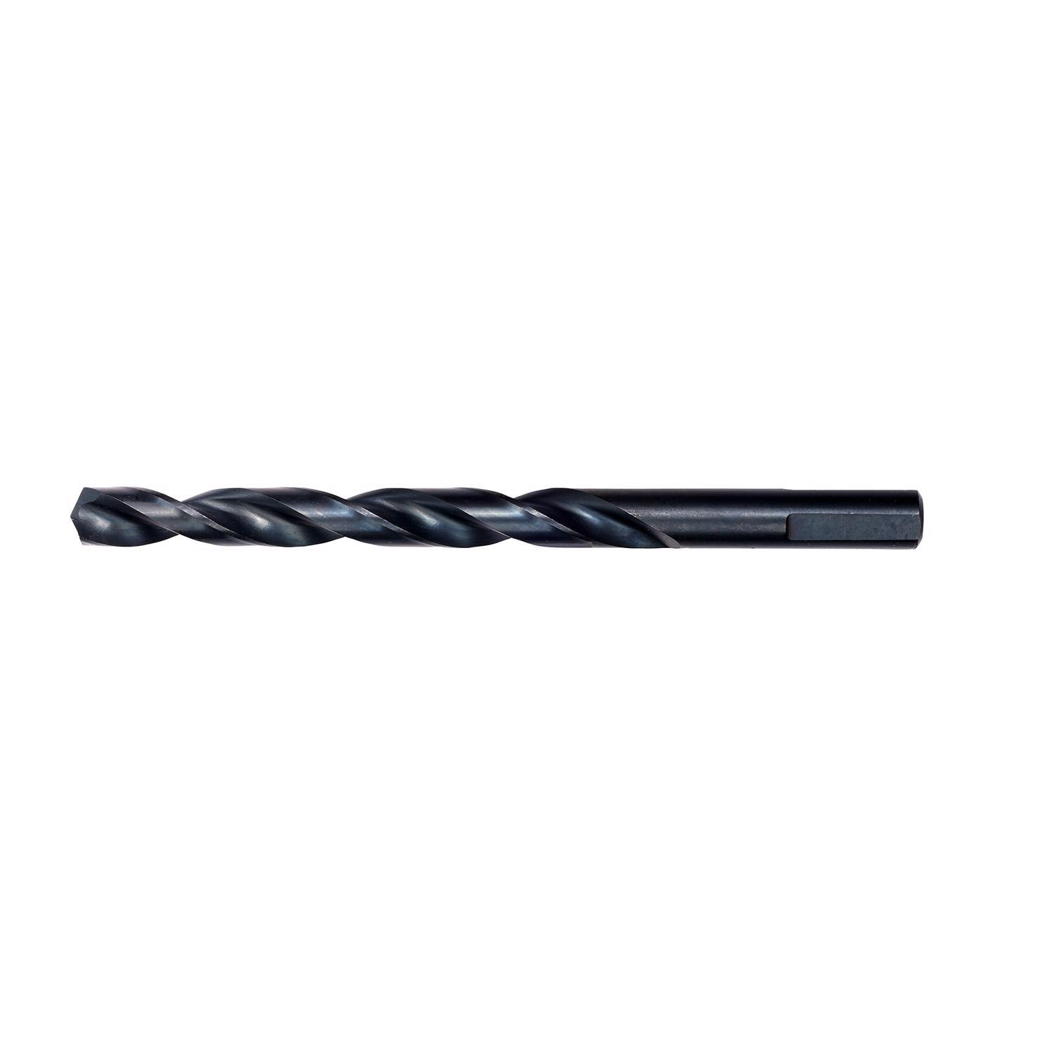 Milwaukee Thunderbolt 23/64 in. X 4-7/8 in. L Black Oxide Drill Bit 3-Flat Shank 1 pc