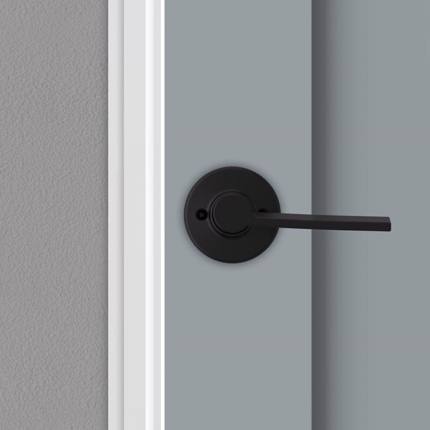 Kwikset Ladera Matte Black Half-Dummy Lever