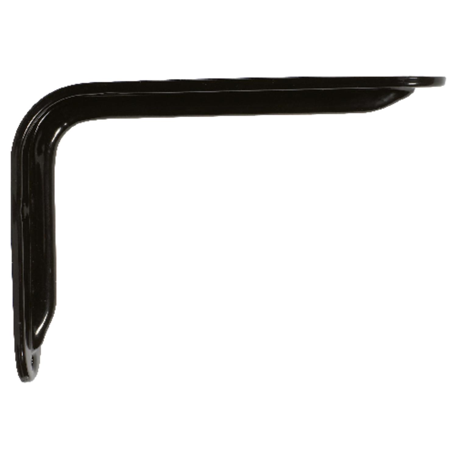 Knape & Vogt John Sterling Black Steel Decorative Bracket 12 Ga. 8 in. L 125 lb