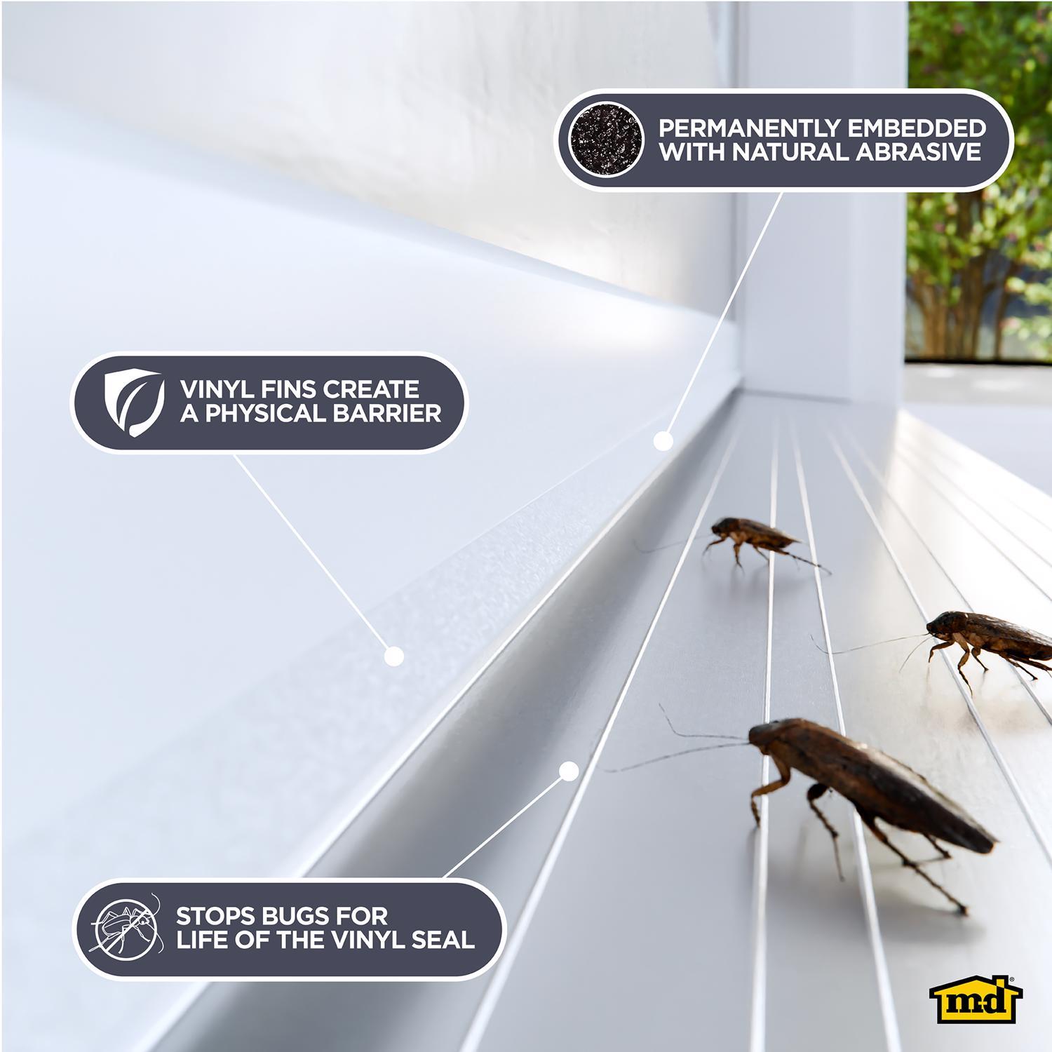 M-D Building Products DENY White Vinyl Seal For Doors 36 in. L X 2 in.