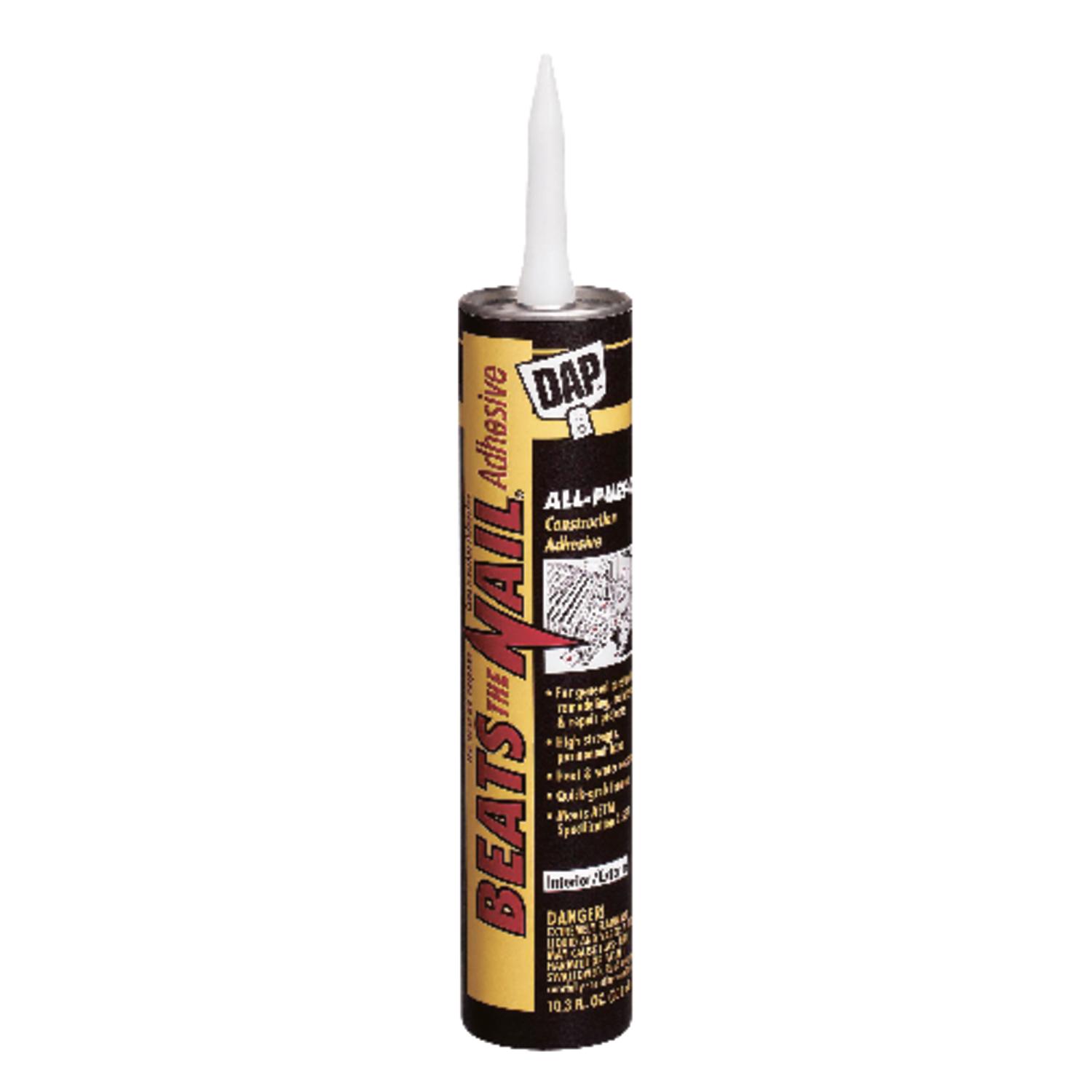 DAP Beats the Nail Synthetic Rubber Construction Adhesive 10.3 oz