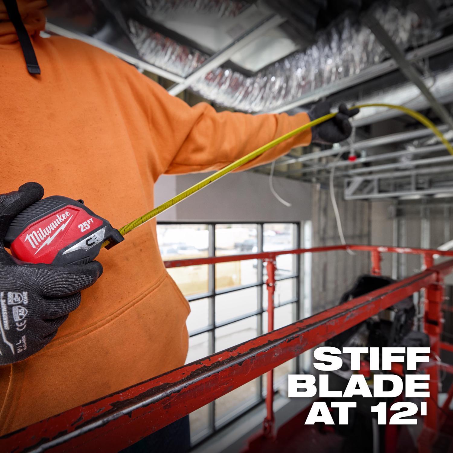 Milwaukee 16 ft. L X 2.05 in. W Compact Magnetic Tape Measure 1 pk