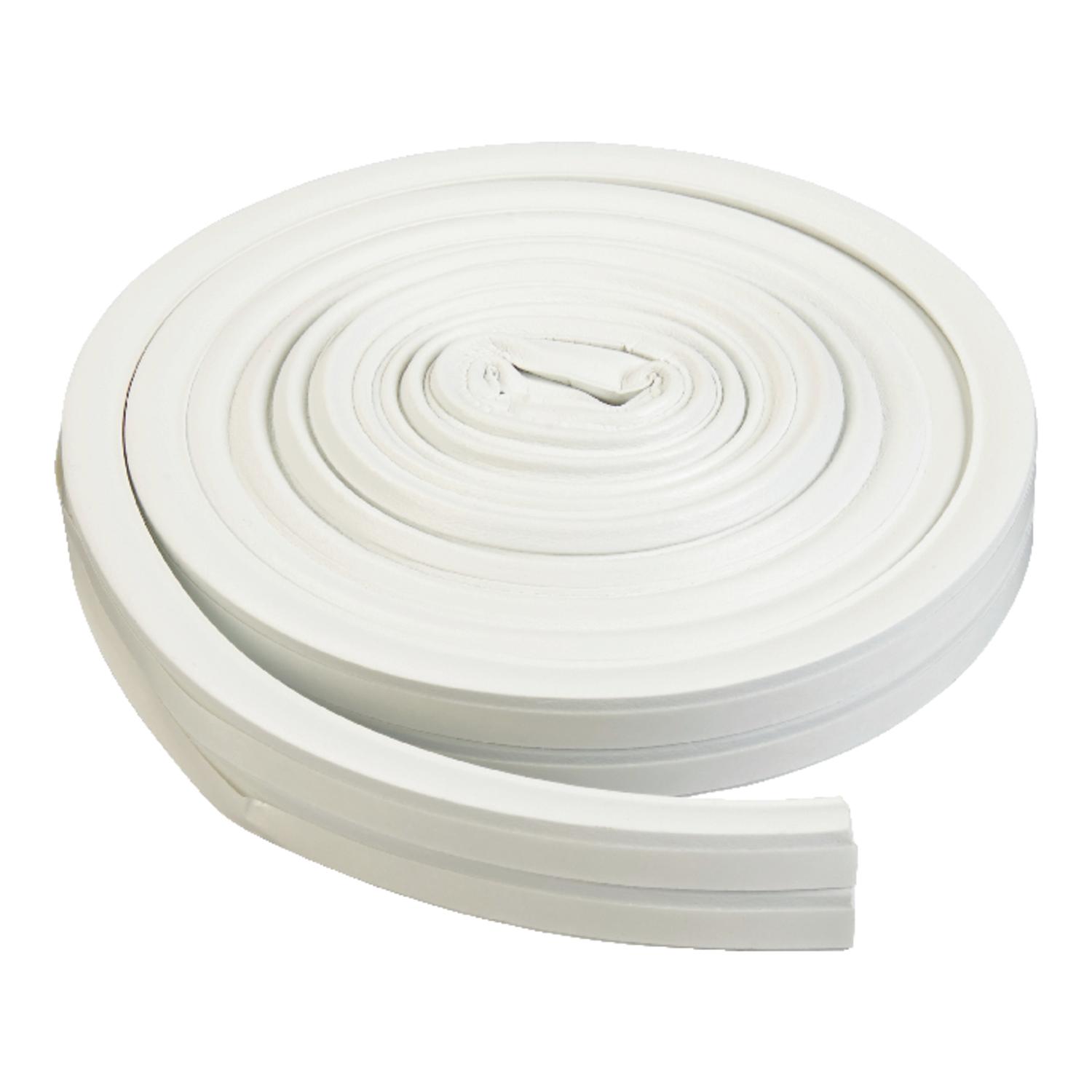 M-D White Rubber Weatherstrip For Windows 17 ft. L X 3/8 in.