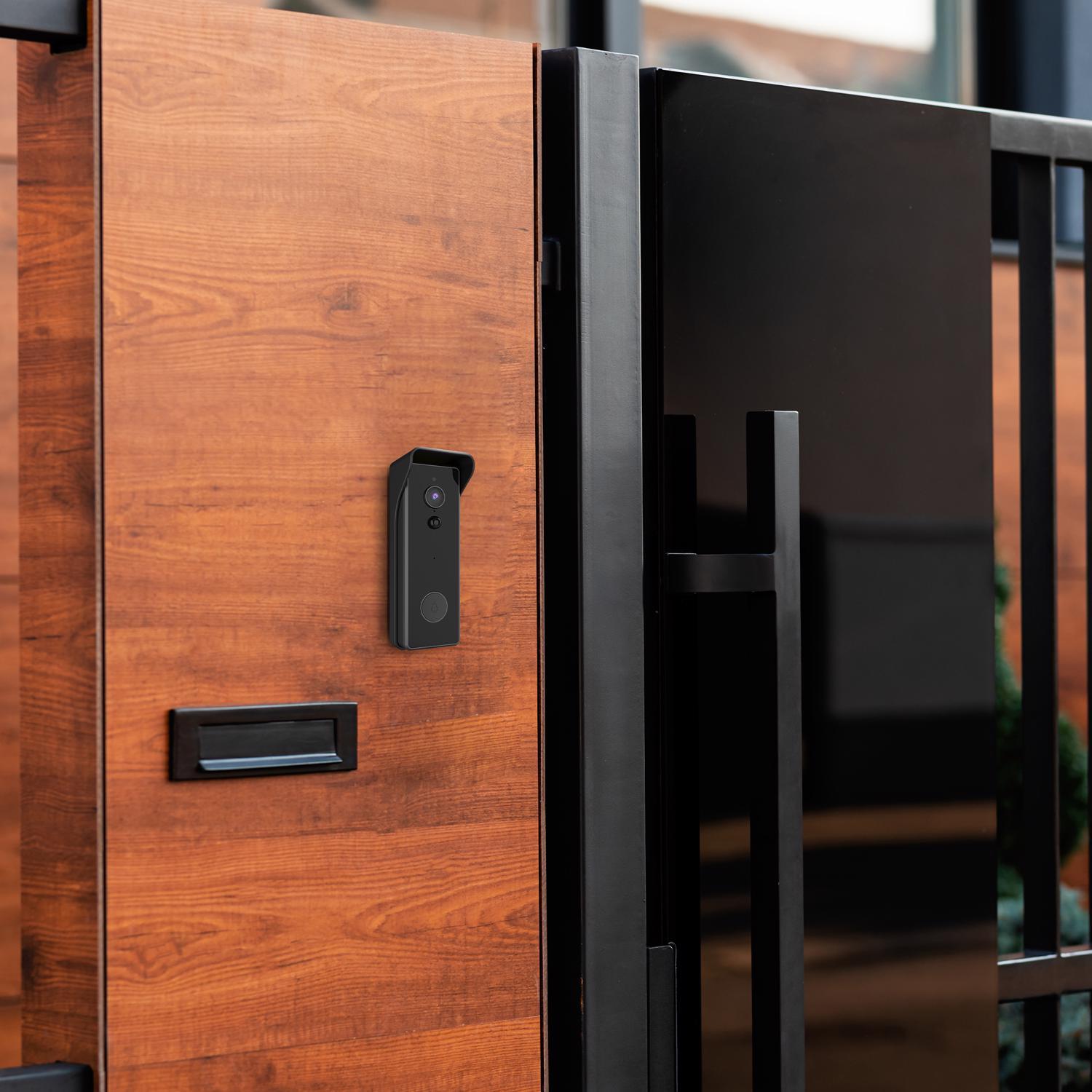 Feit Smart Home White Metal/Plastic Wireless Smart-Enabled Video Doorbell