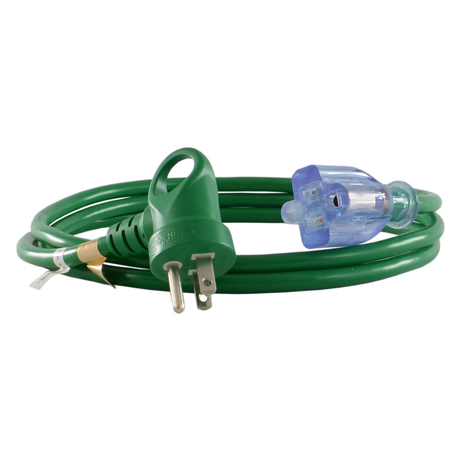 Conntek Indoor 6in. L Green Extension Cord 16/3 SJTW