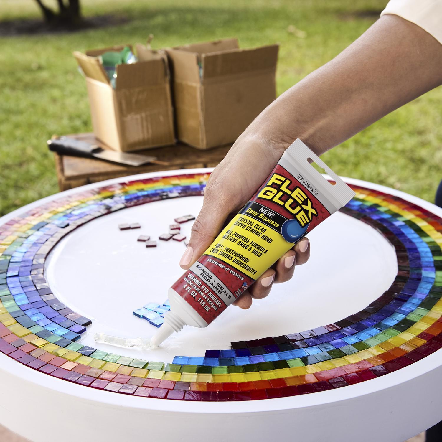 Flex Seal Family of Products Flex Glue Super Strength Rubber Clear Adhesive 4 fl. oz.