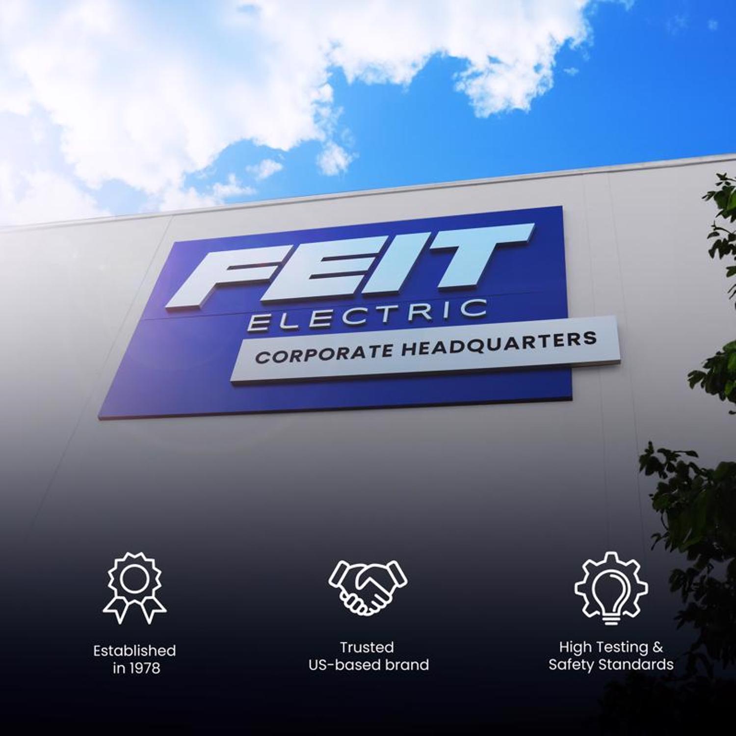 Feit A19 E26 (Medium) LED Bulb Bright White 60 Watt Equivalence 4 pk