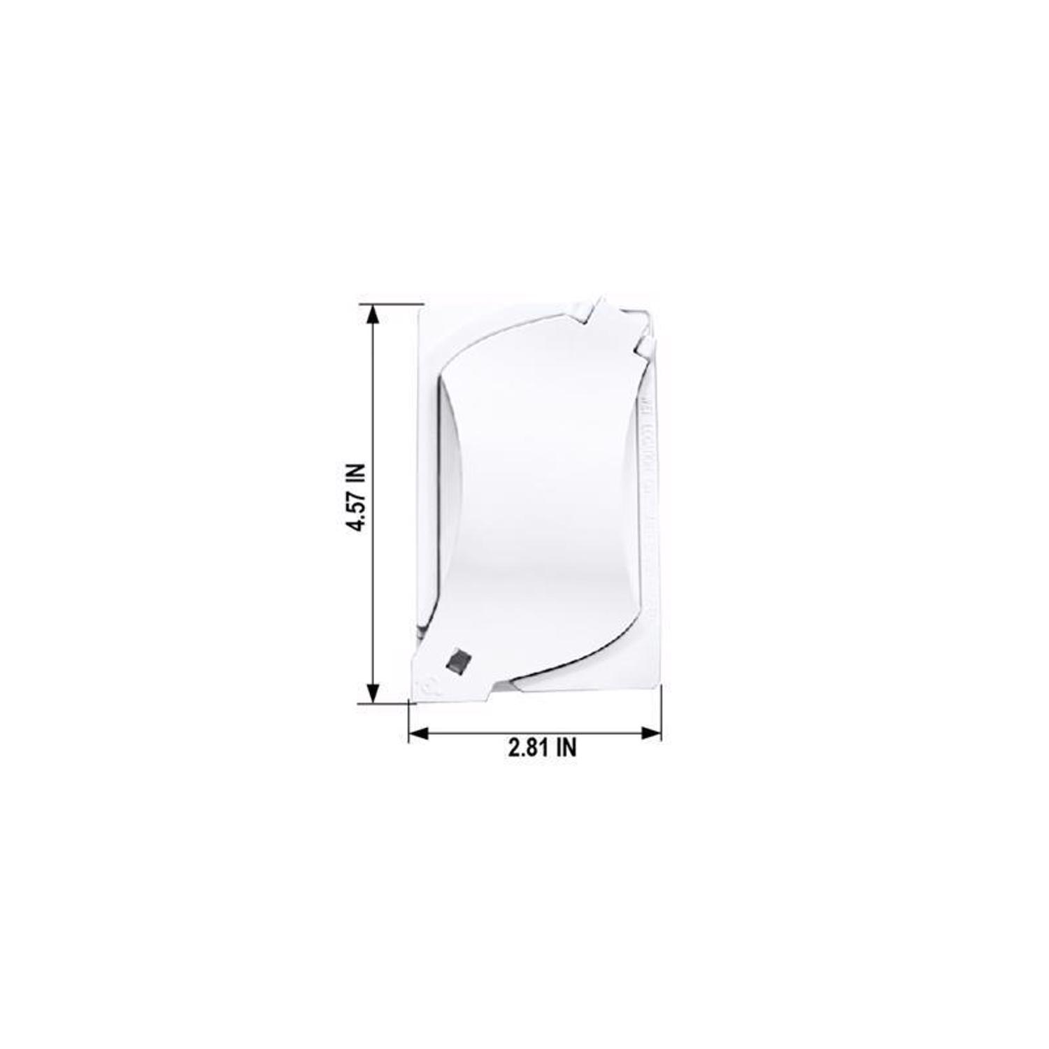 Sigma Engineered Solutions Rectangle Die-Cast Metal 1 gang 4.57 in. H X 2.81 in. W Universal Cover