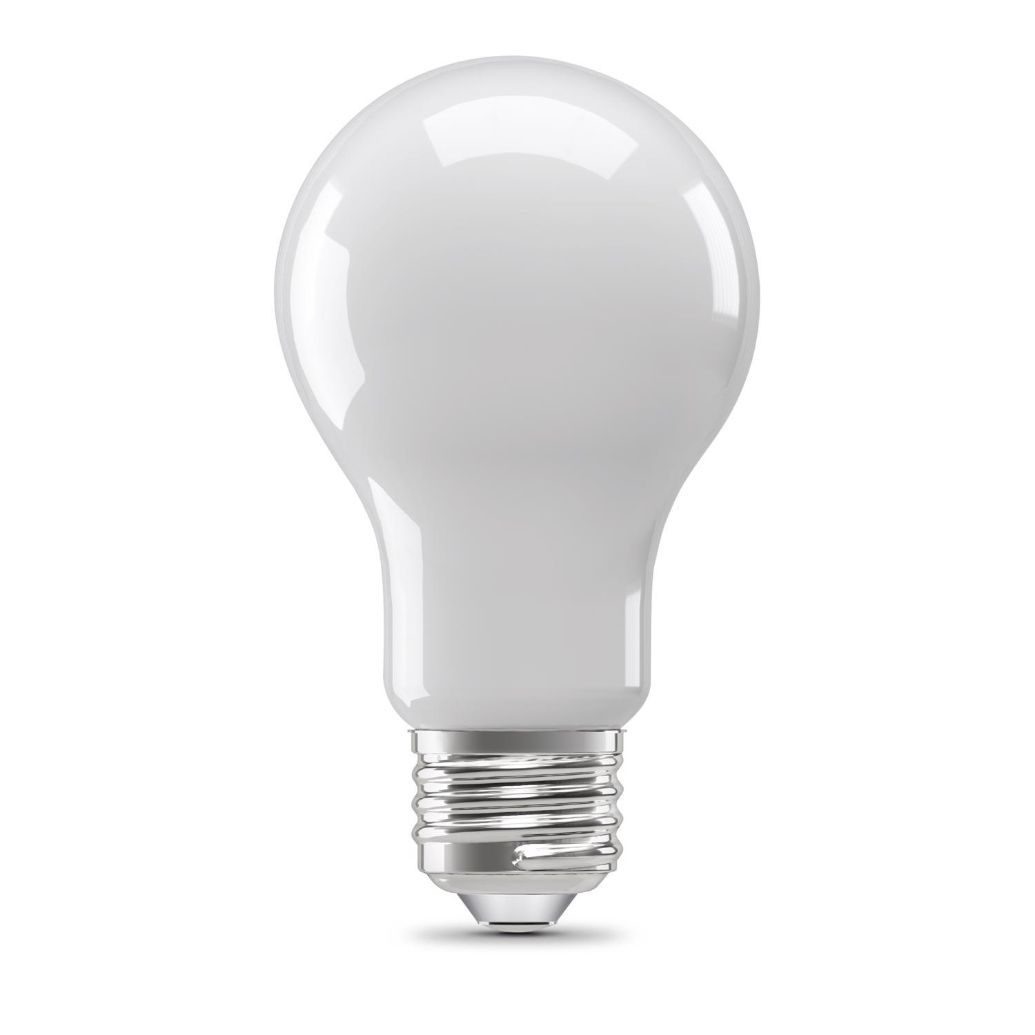 Feit Enhance A19 E26 (Medium) Filament LED Bulb Soft White 40 Watt Equivalence 4 pk