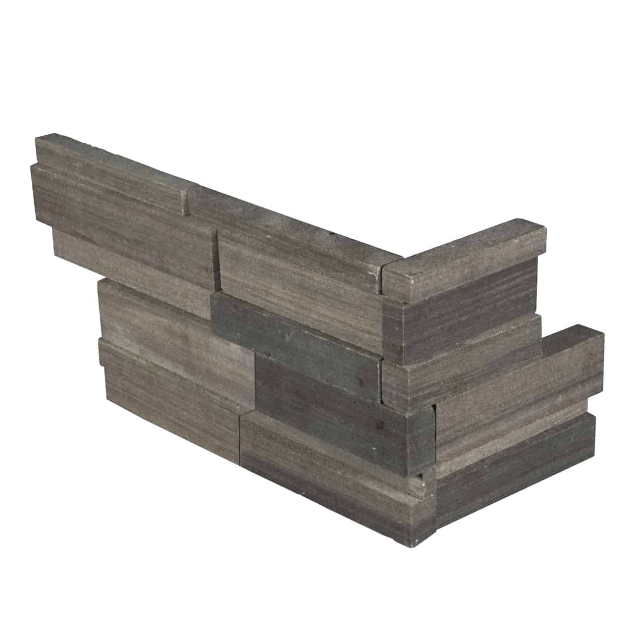 Brown Wave 3D Hon " L" Panel 6x18"