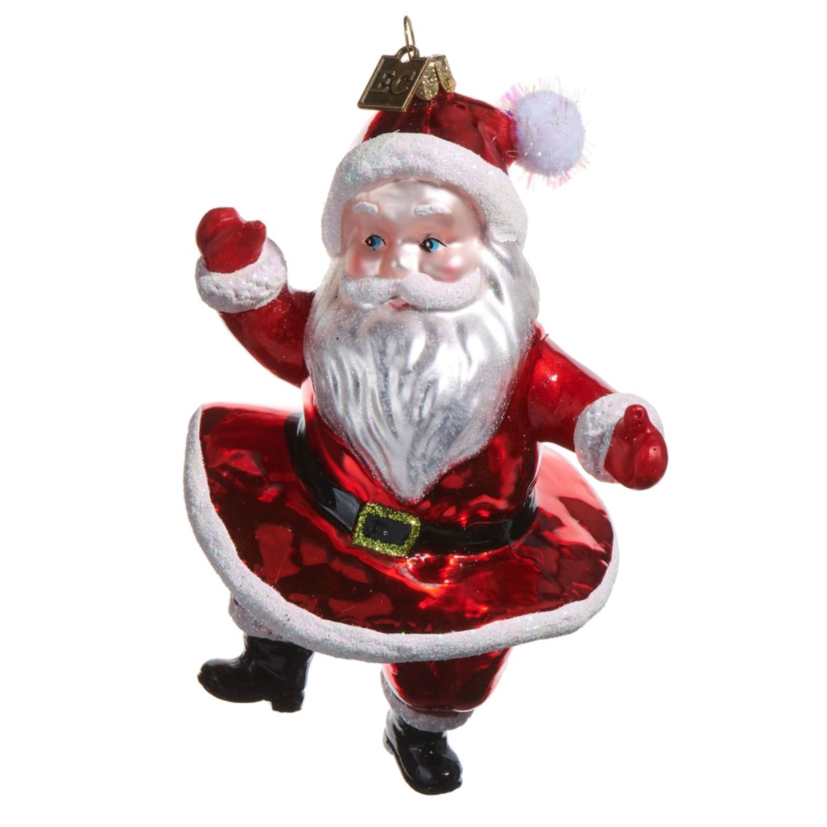Raz EC 5.5 in. Dancing Santa Ornament