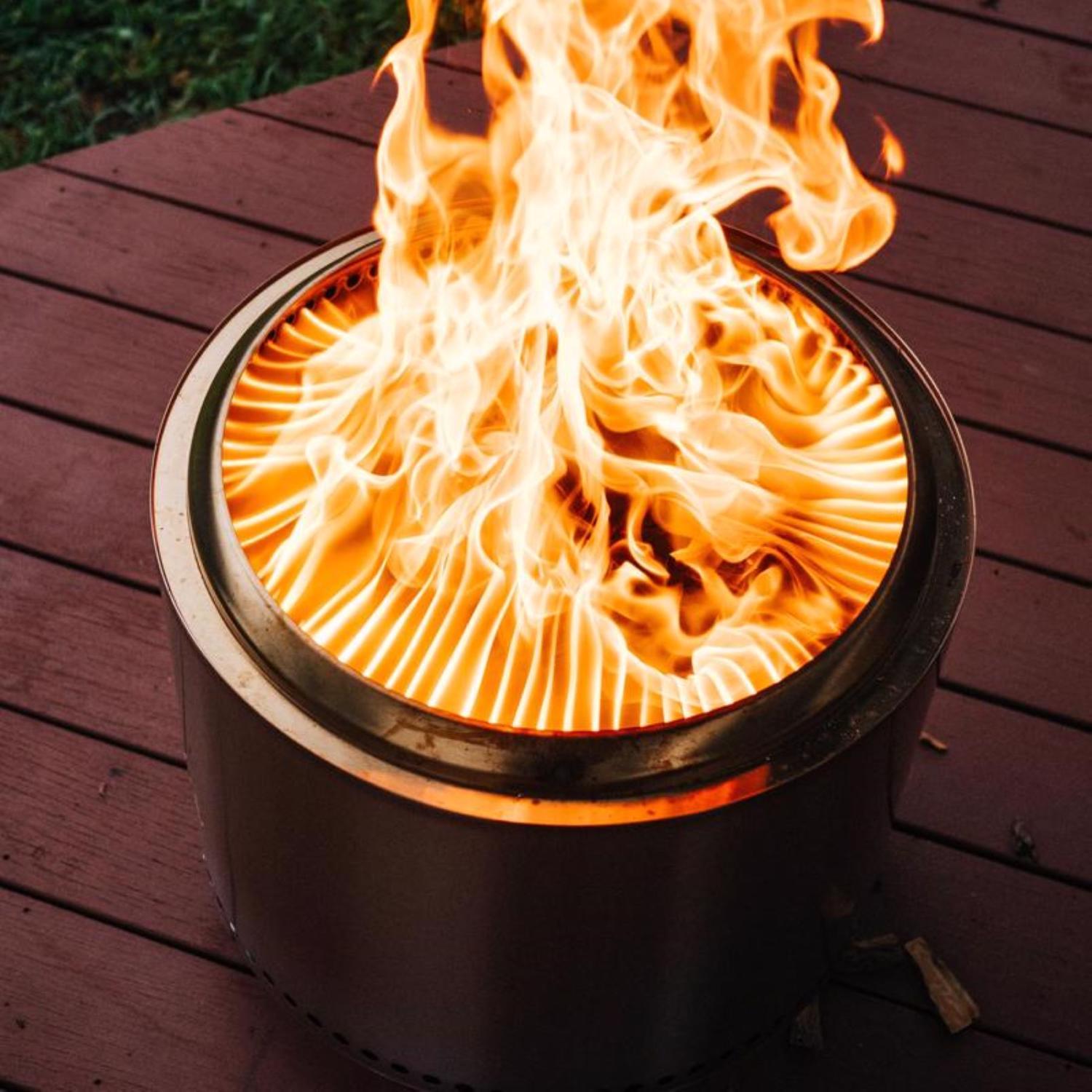 Solo Stove Yukon 2.0 27 in. W Stainless Steel Round Multi-Fuel Fire Pit with Stand