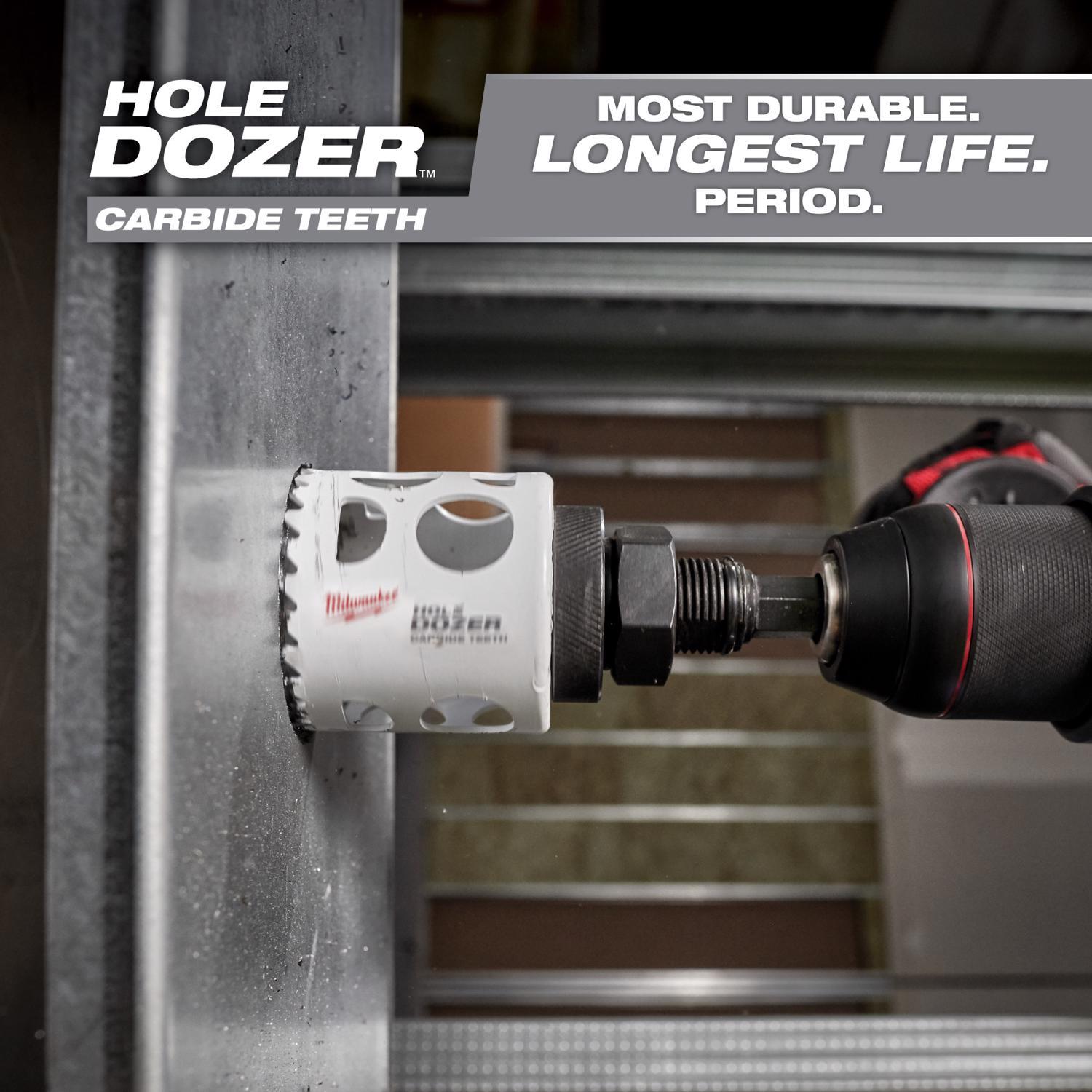Milwaukee Hole Dozer 1-3/8 in. Carbide Tipped 2-1/8 in. L X 1/4 in. D Hole Saw