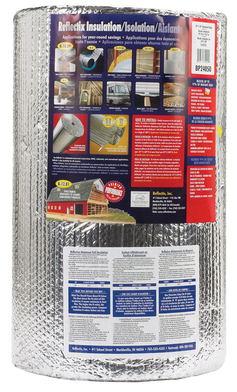 Reflectix Reflective Insulation R-3.7 To R-21 24in. W x 50in. L Roll 100 Sq.' Energy Star