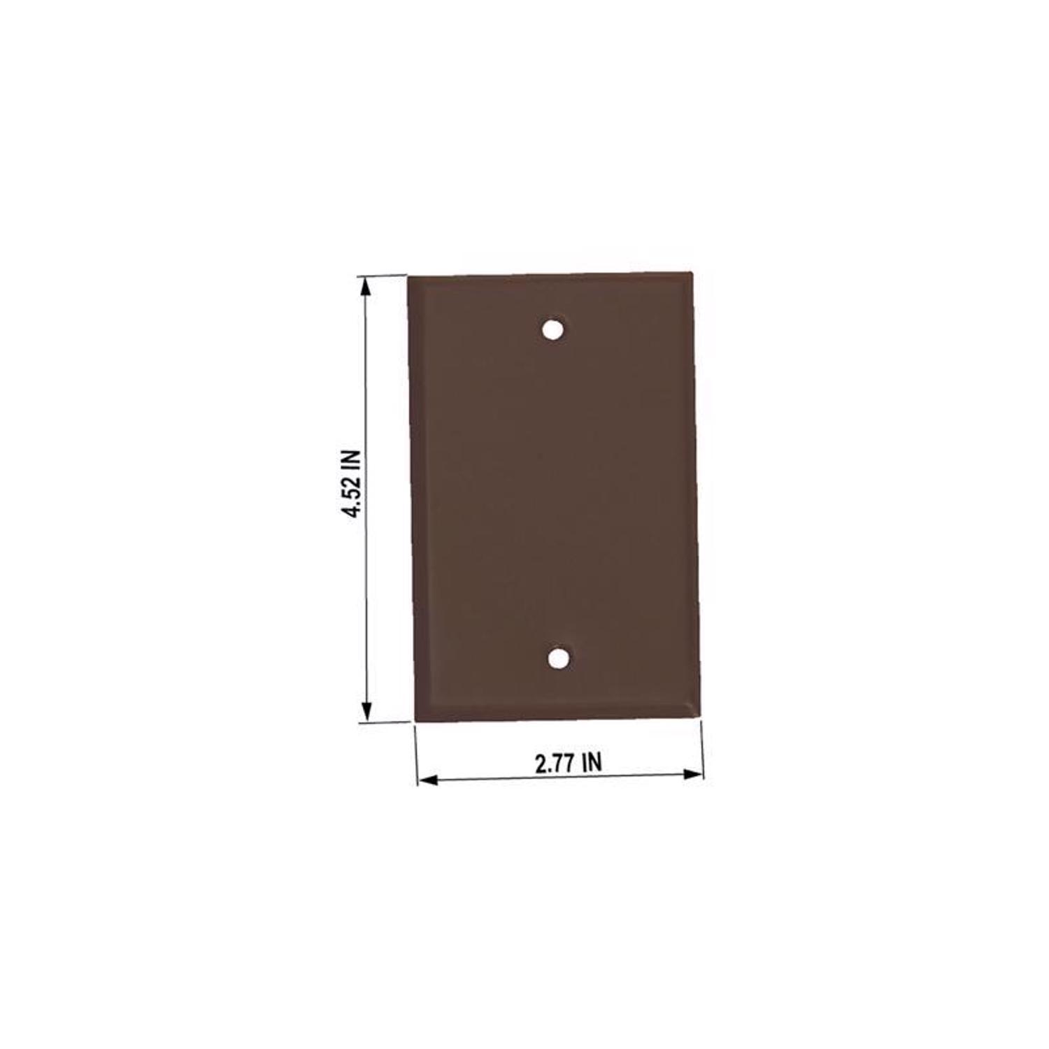 Sigma Engineered Solutions Rectangle Stamped Steel 1 gang 4.52 in. H X 2.77 in. W Flat Box Cover