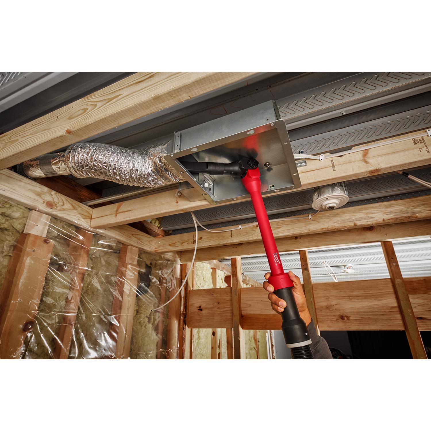 Milwaukee AIR-TIP 1-1/4 in. - 2-1/2 in. Wet/Dry Shop Vac Pivoting Extension Wand 1 pc