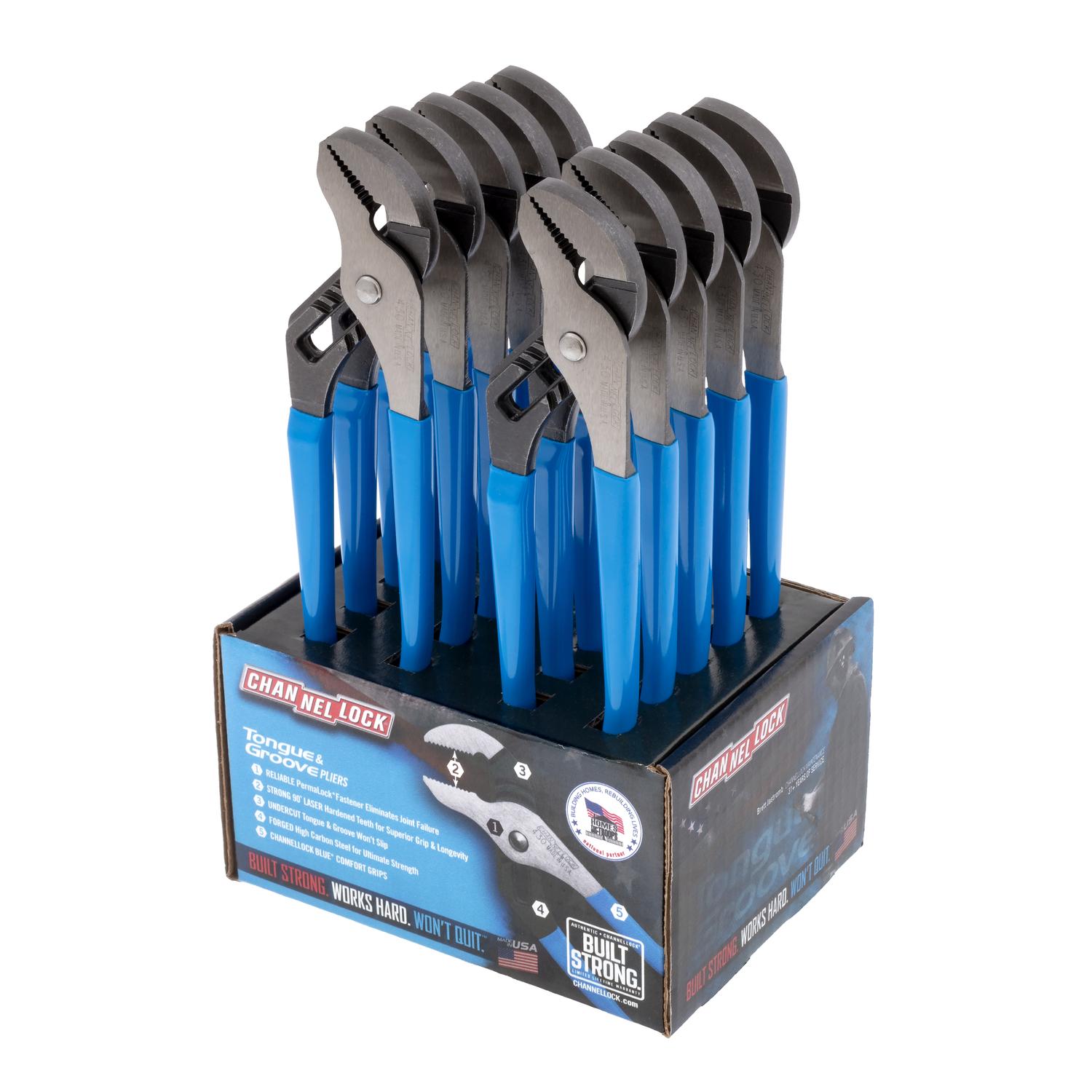 Channellock 10 in. Steel Tongue and Groove Pliers