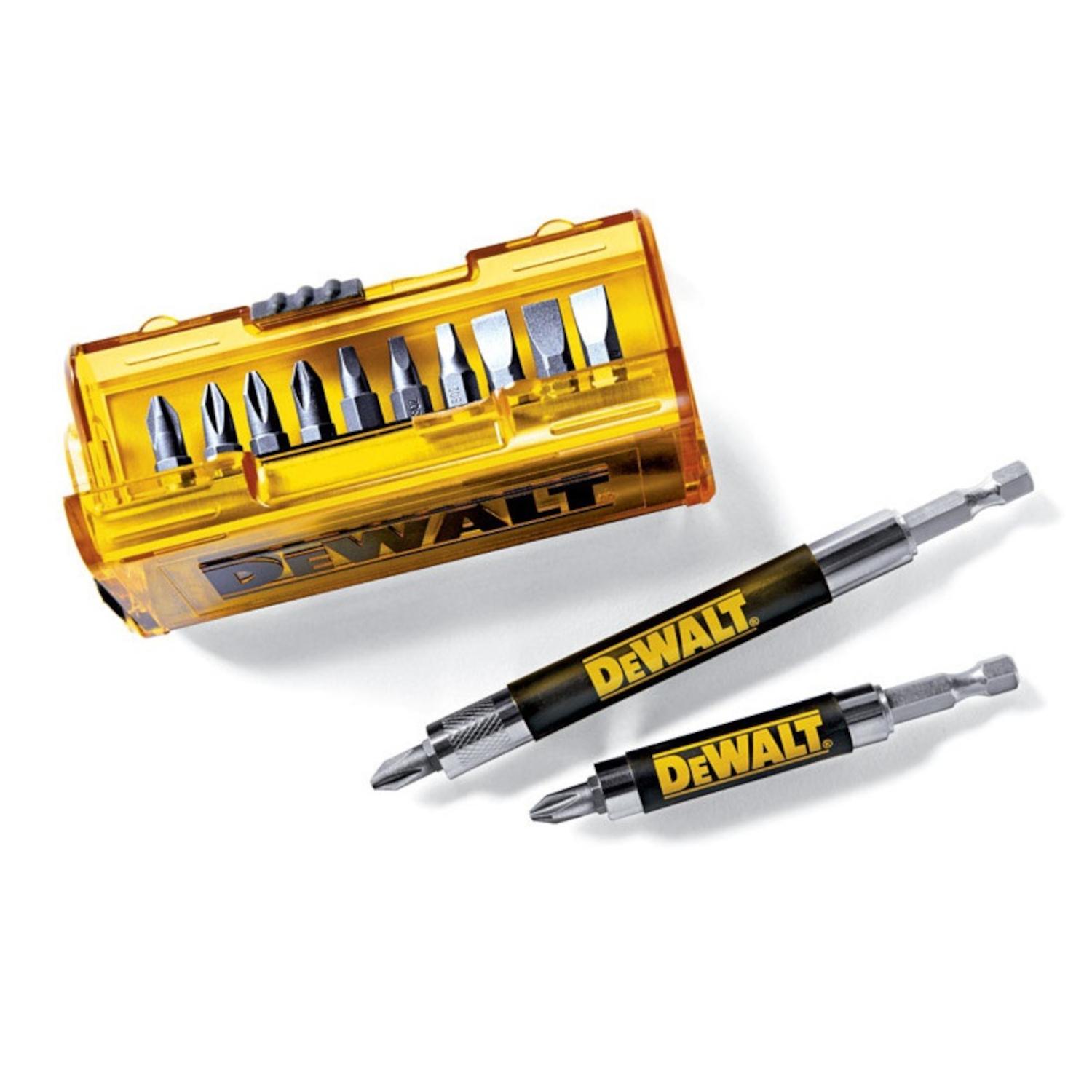 DEWALT Assorted Drive Guide Bit Set Heat-Treated Steel 14 pc