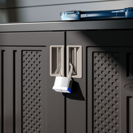 Suncast Shelving Storage Cabinet Black