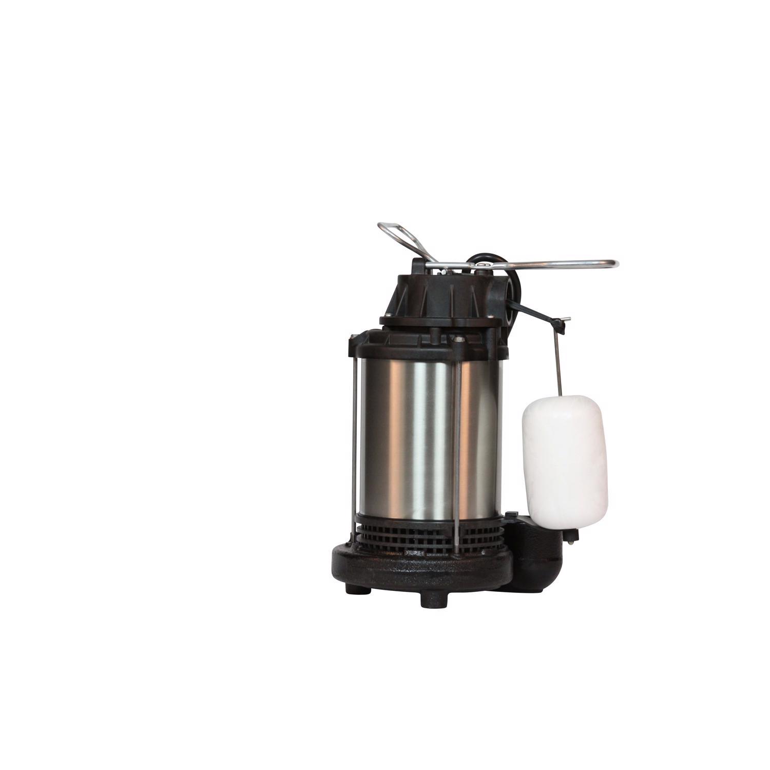 Wayne 1/3 HP 4600 gph Stainless Steel Vertical Float Switch AC Sump Pump 8 ft.