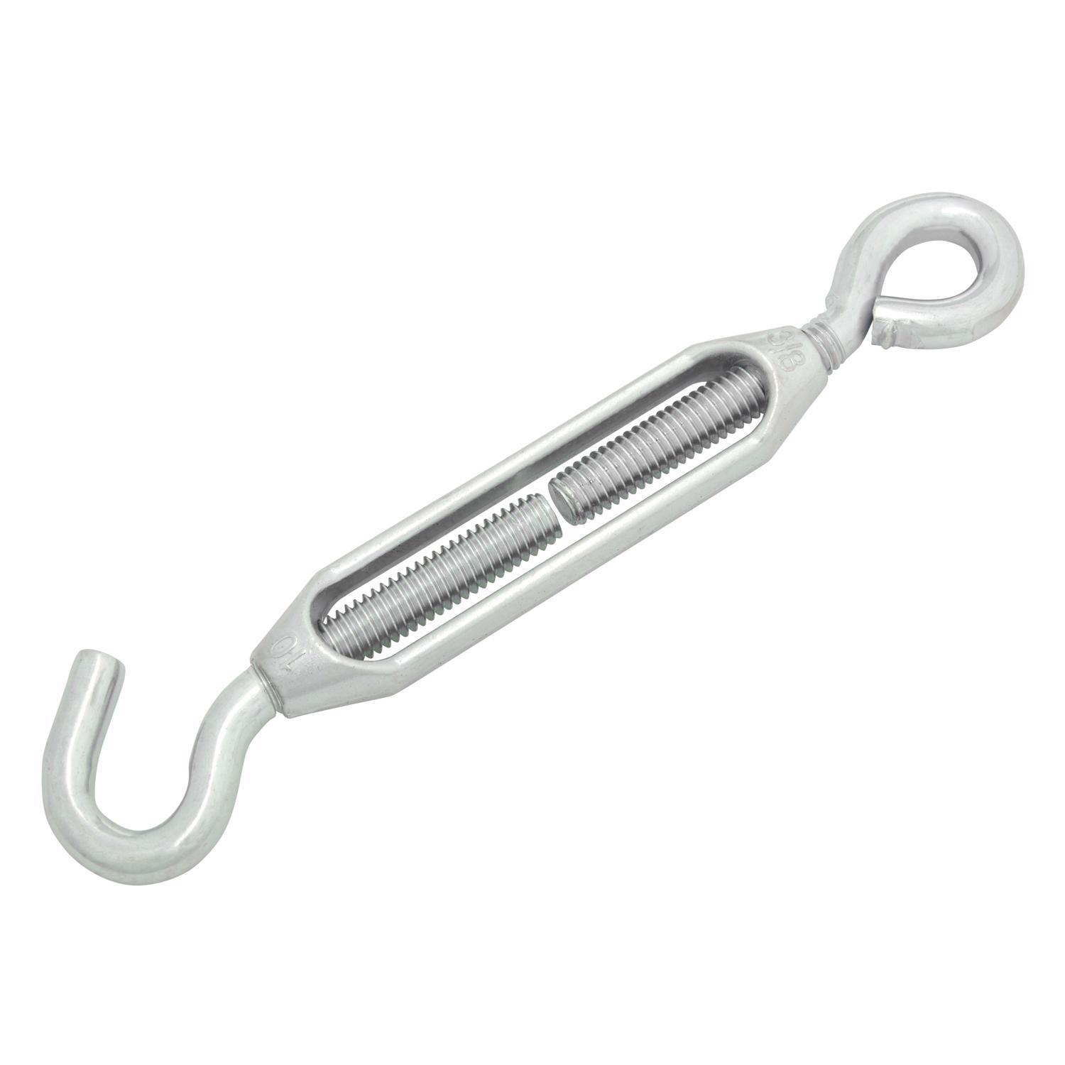 Hampton Zinc-Plated Aluminum/Steel 0.327 in. D Turnbuckle 350 lb 8 in. L